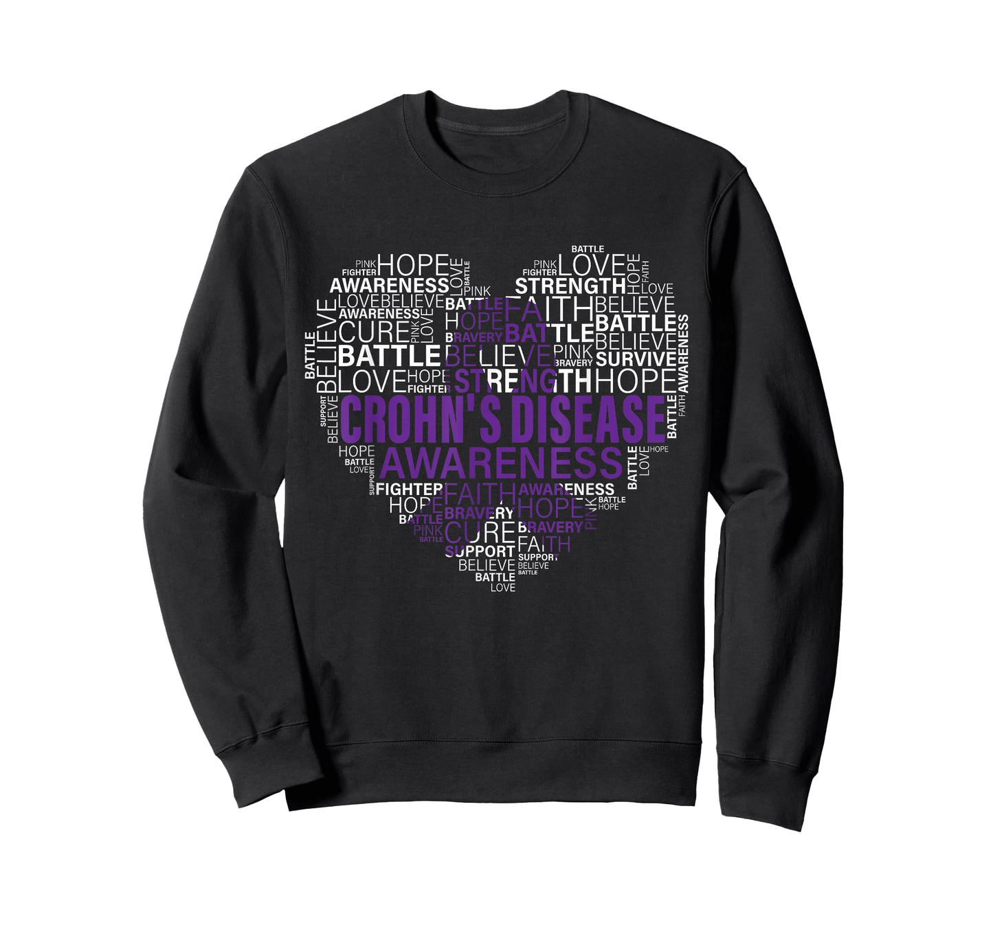 Crohn's disease Awareness Fight Hope Support Strong Warrior T-Shirt