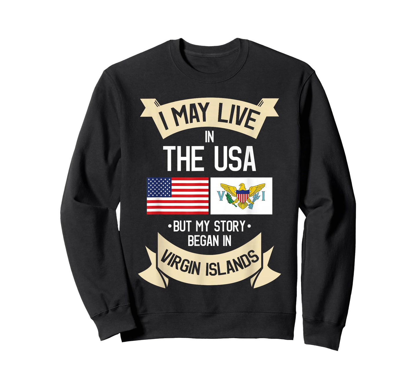 US Virgin Islands Roots American Flag USA Gifts T-Shirt