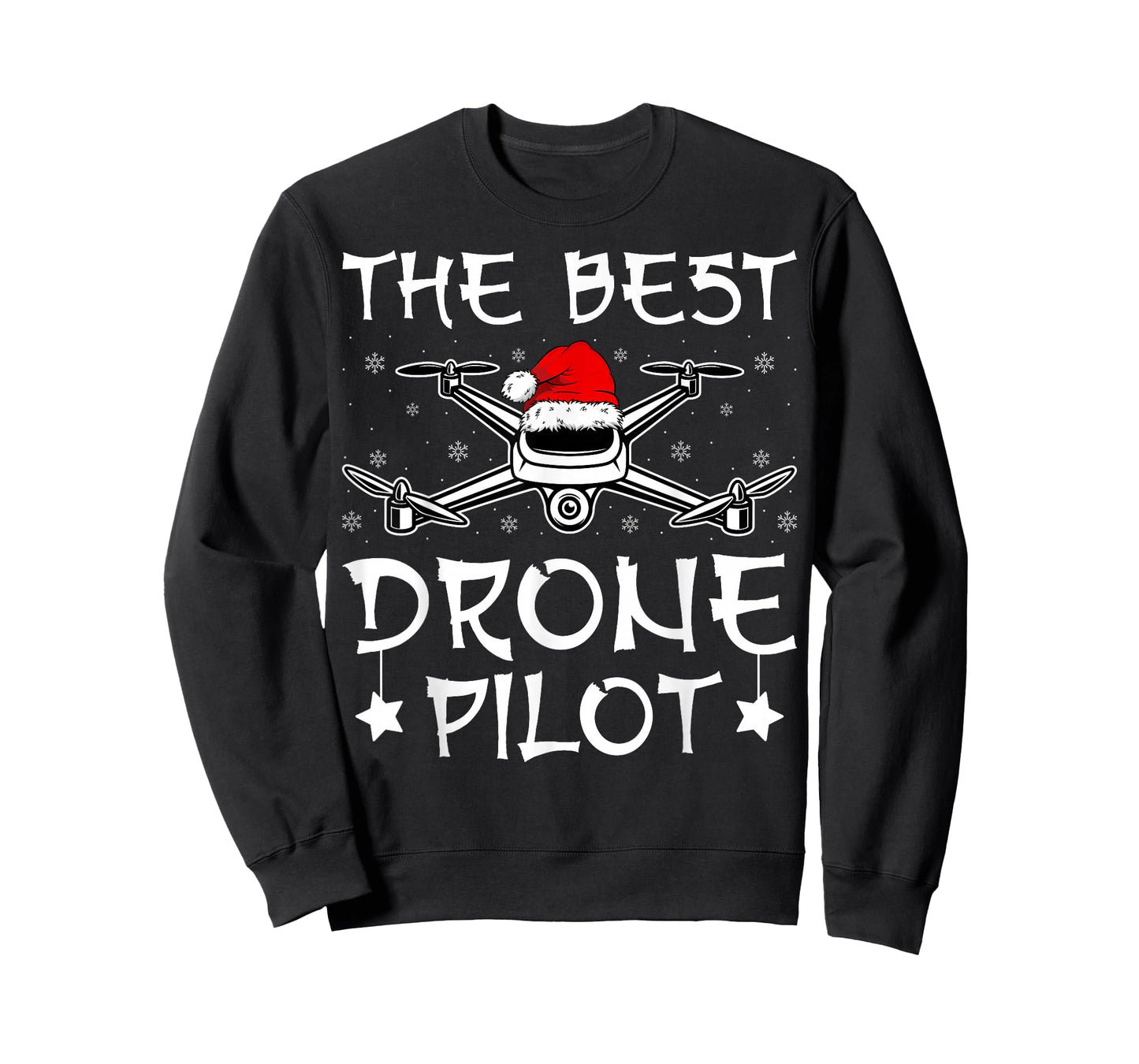 The Best Drone Pilot Santa Hat FPV Drone Operator Christmas T-Shirt