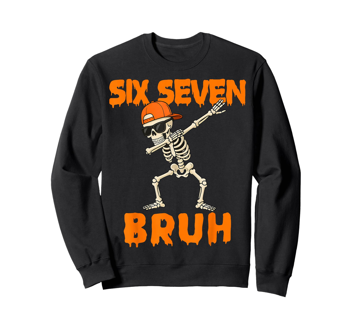 67 Halloween Funny Six Seven Meme Brainrot Pumpkin Kids Bruh T-Shirt