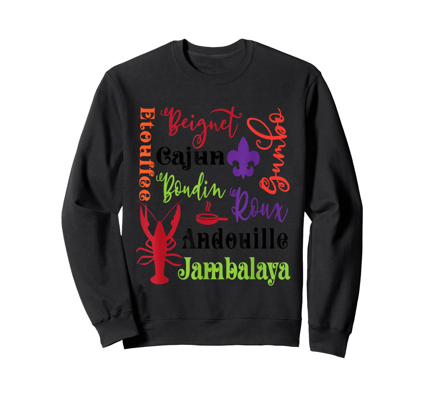 Crawfish Beignet Gumbo Jambalaya Subway Bayou Funny T Shirt T-Shirt