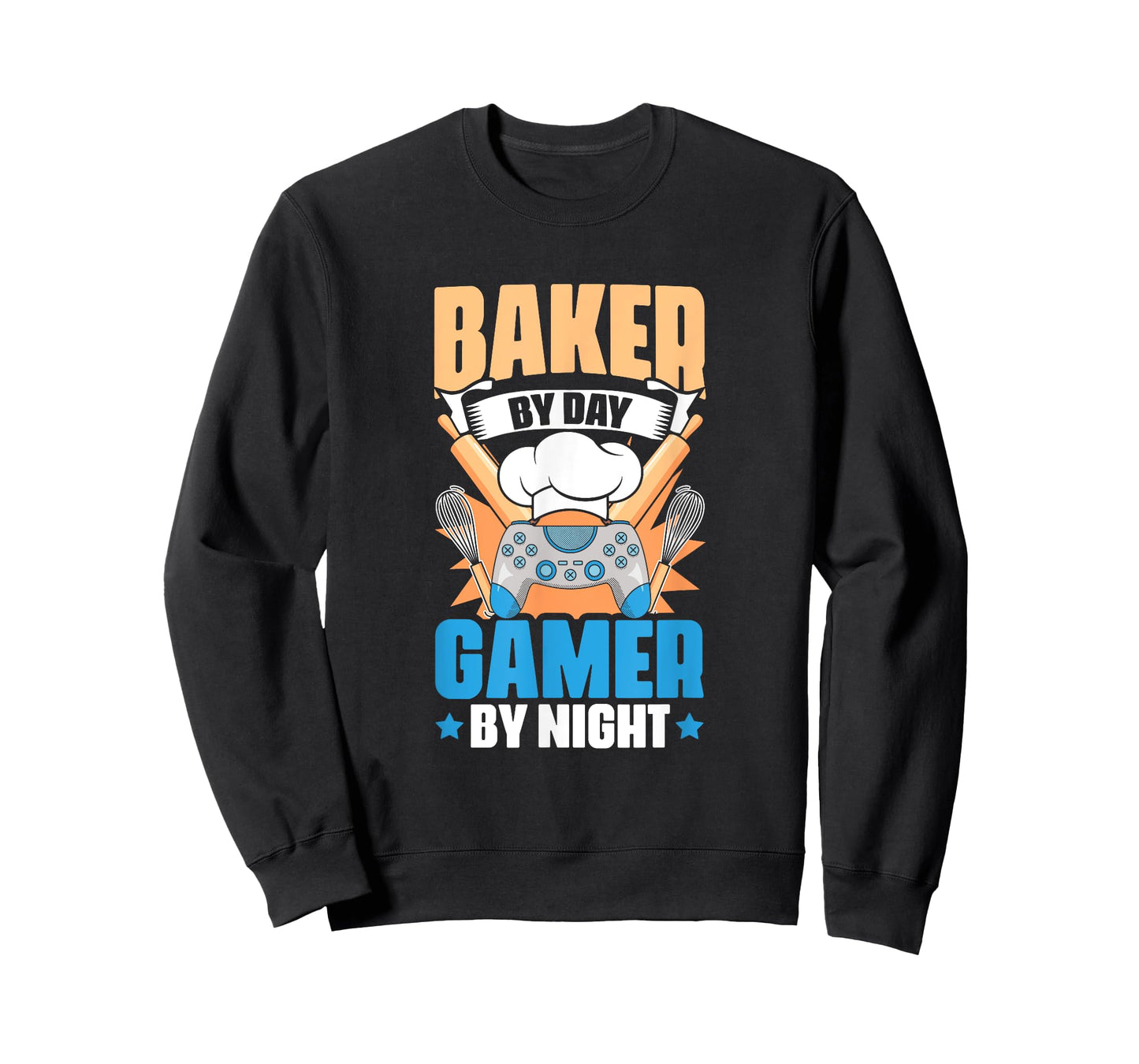 Baker Gamer Video Gaming | Bakery Pastry Baking Bread Baker T-Shirt
