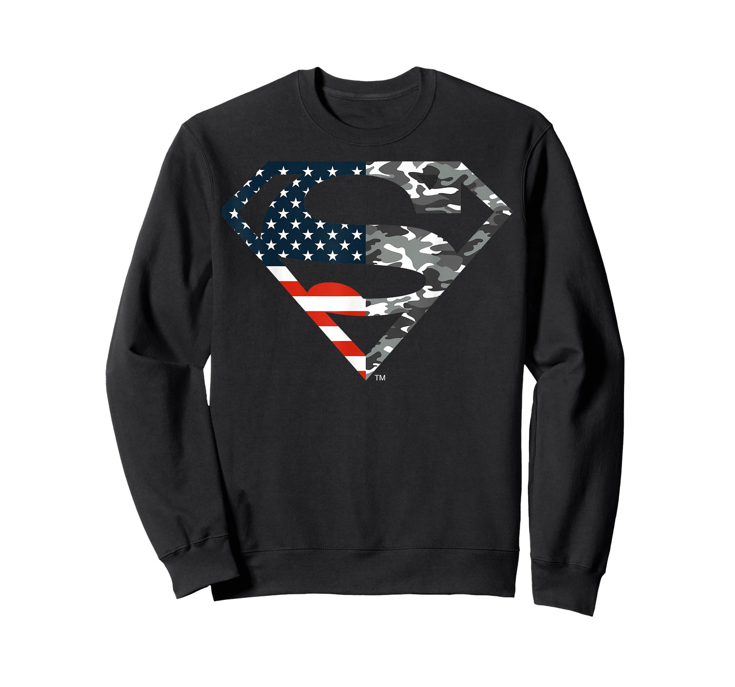 DC Comics Superman American Flag Camo Logo T-Shirt