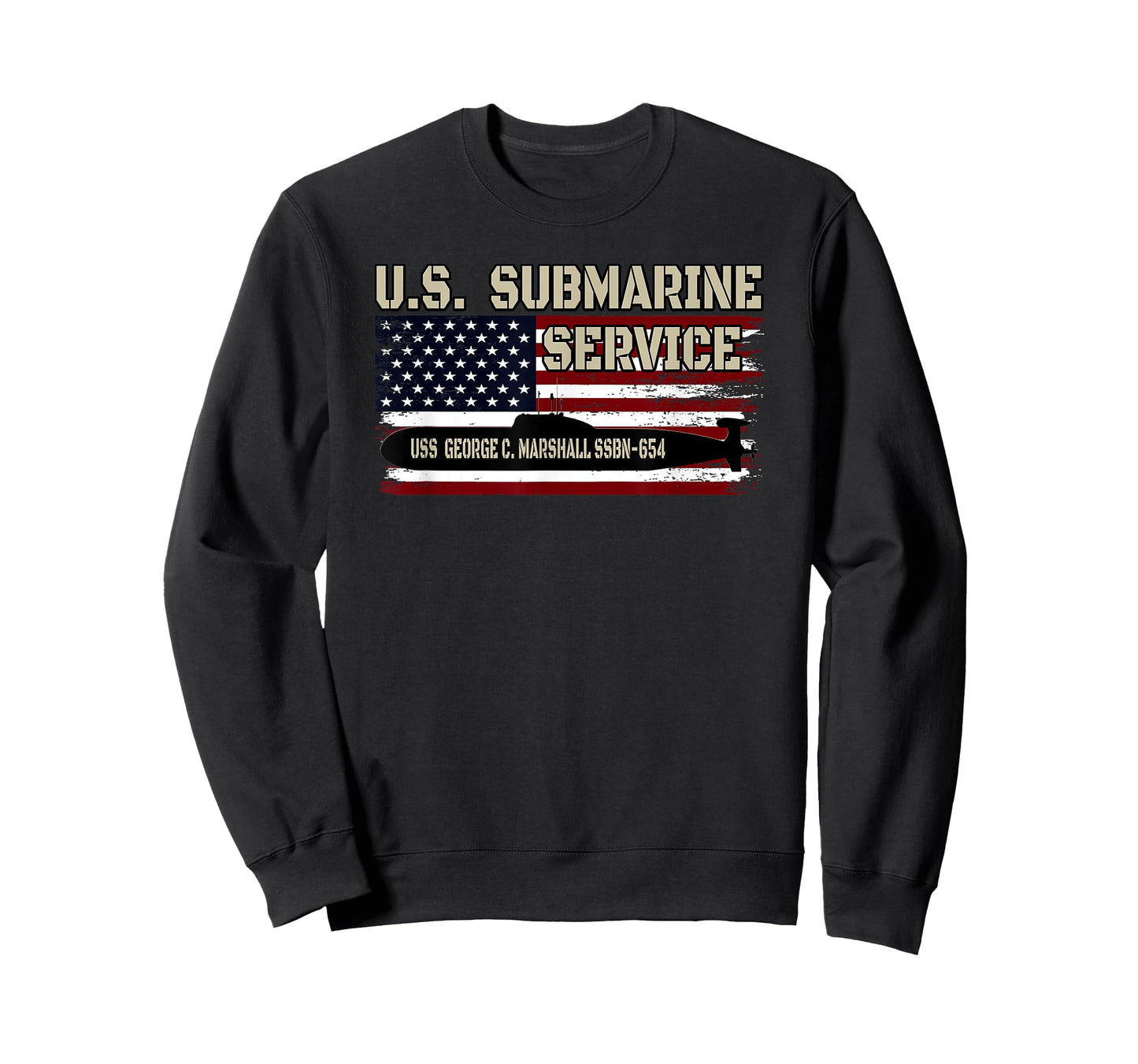 USS Marshall SSBN-654 Submarine Veterans Day Father's Day T-Shirt