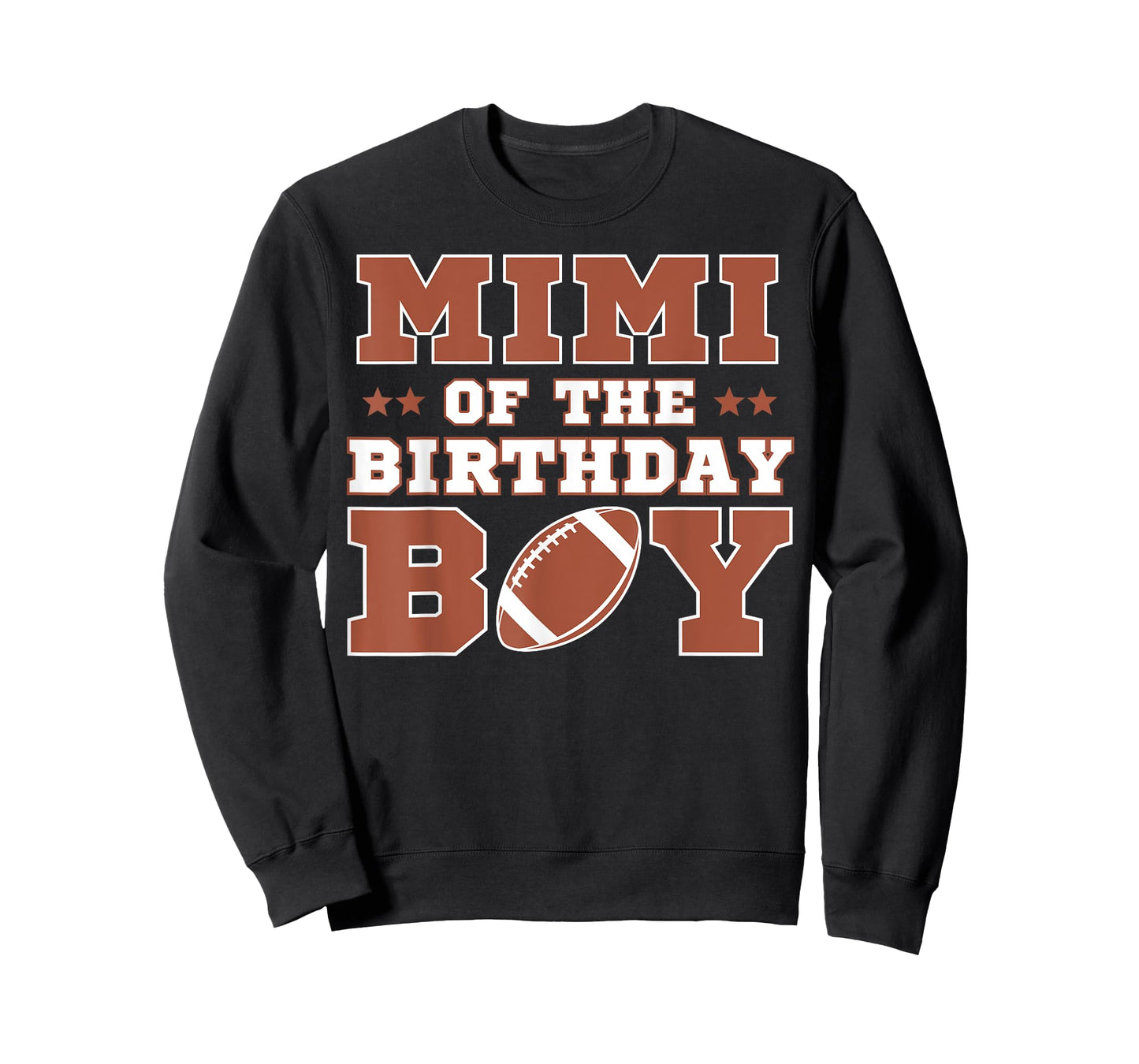 Mimi Of The Birthday Boy Football Kids 1st Bday Party Lover T-Shirt