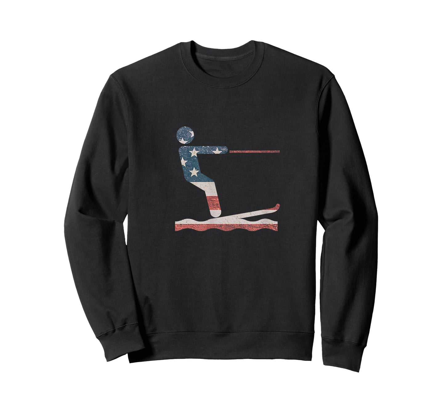 Water Ski T Shirt Water skiing American Flag Tee T-Shirt