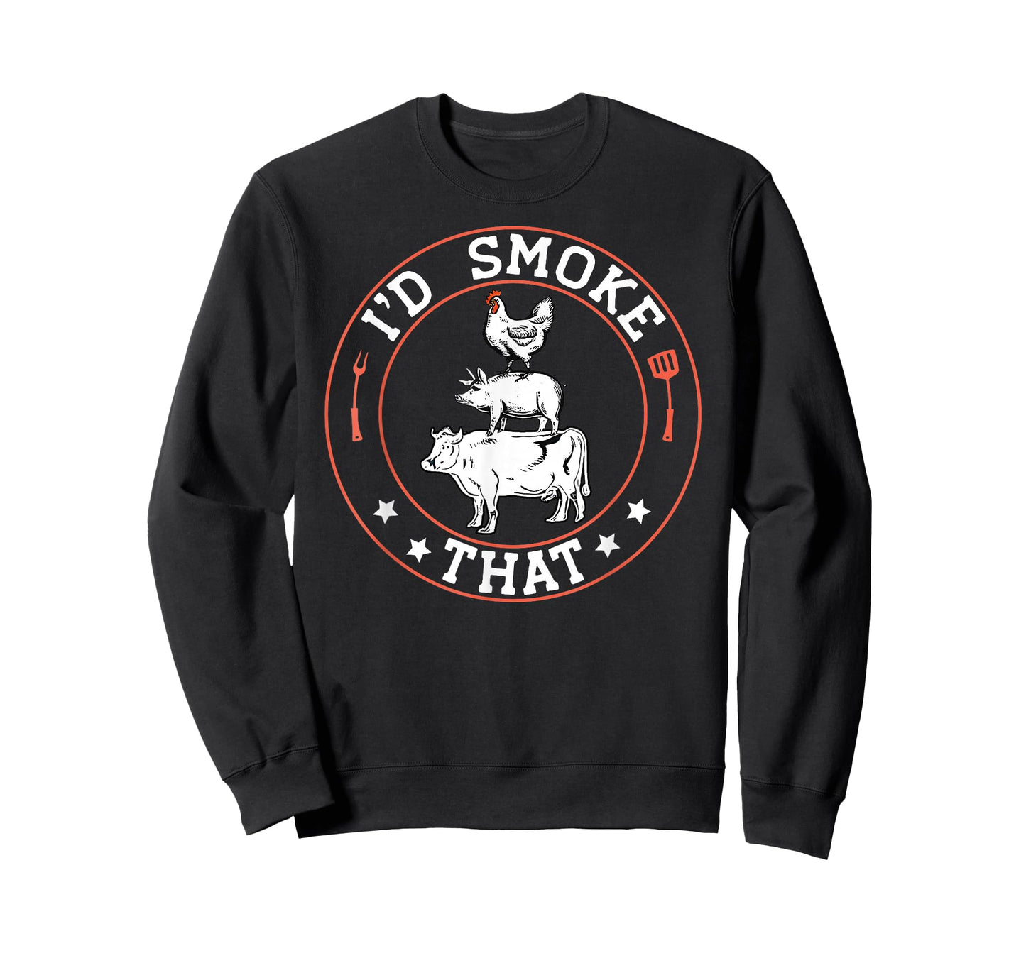 Chef Butcher BBQ Smoker I'd Smoke That Barbecue Pitmaster T-Shirt