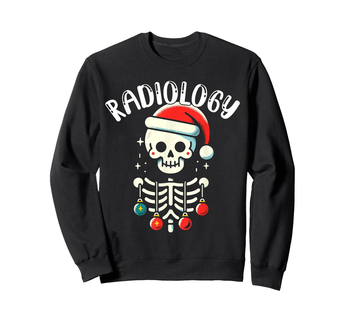 Radiology Christmas Skeleton - Santa Claus Hat X-Ray Tech T-Shirt