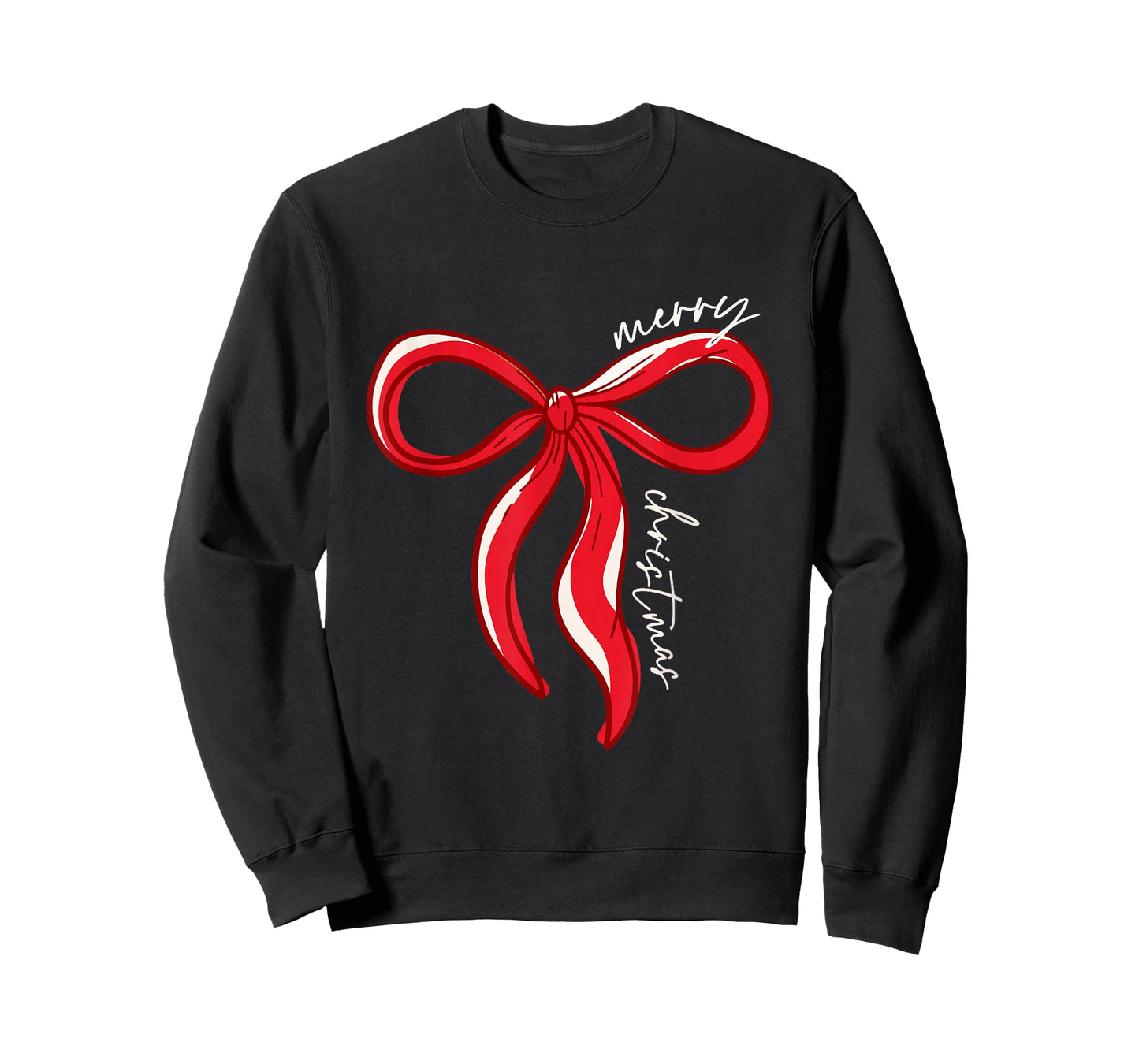 Merry Christmas Bow Red Santa Xmas Coquette Aesthetic T-Shirt