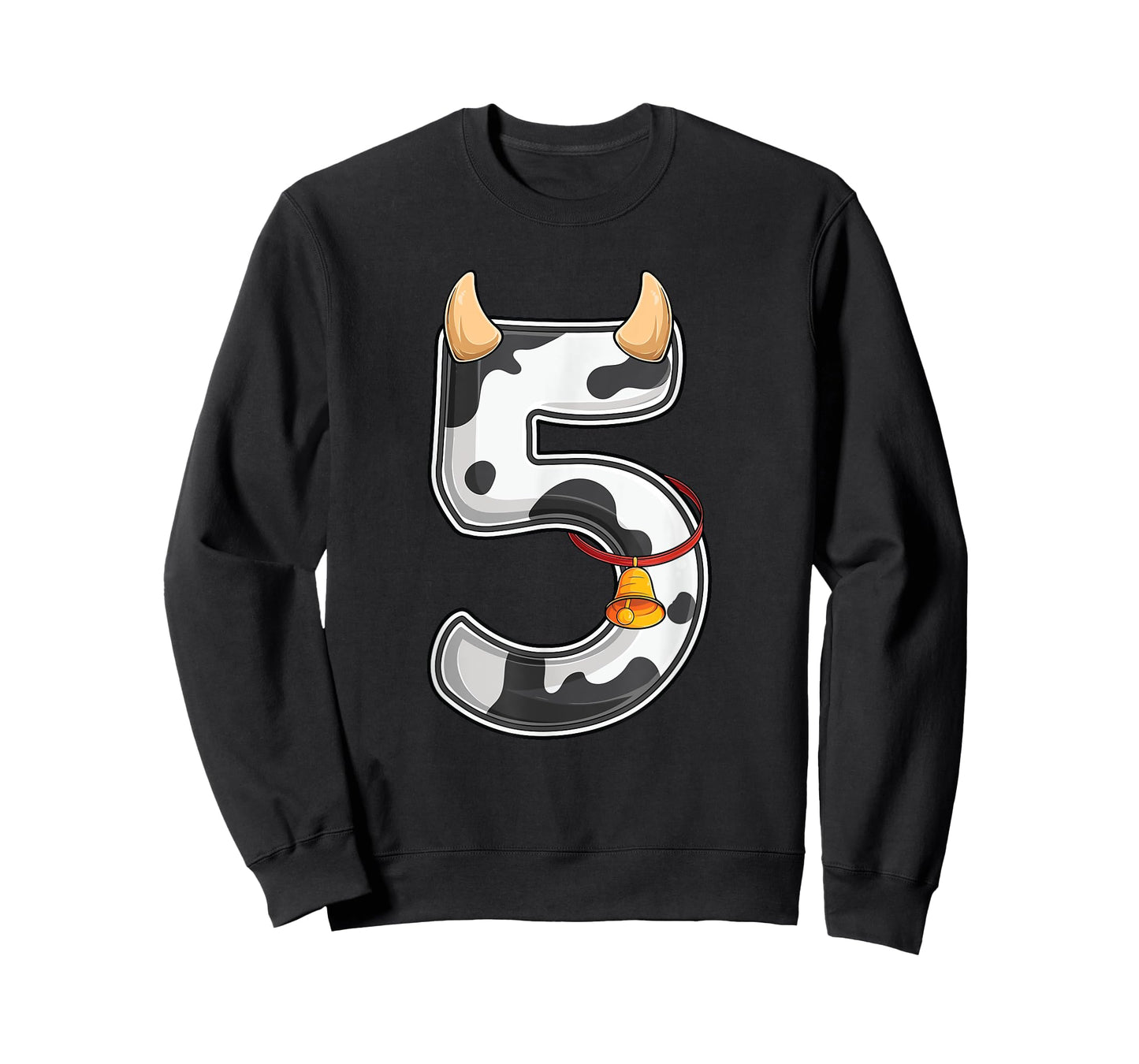 Cow Girl Boy Farmer Fifth 5th Birthday Five 5 Years Old Bday T-Shirt