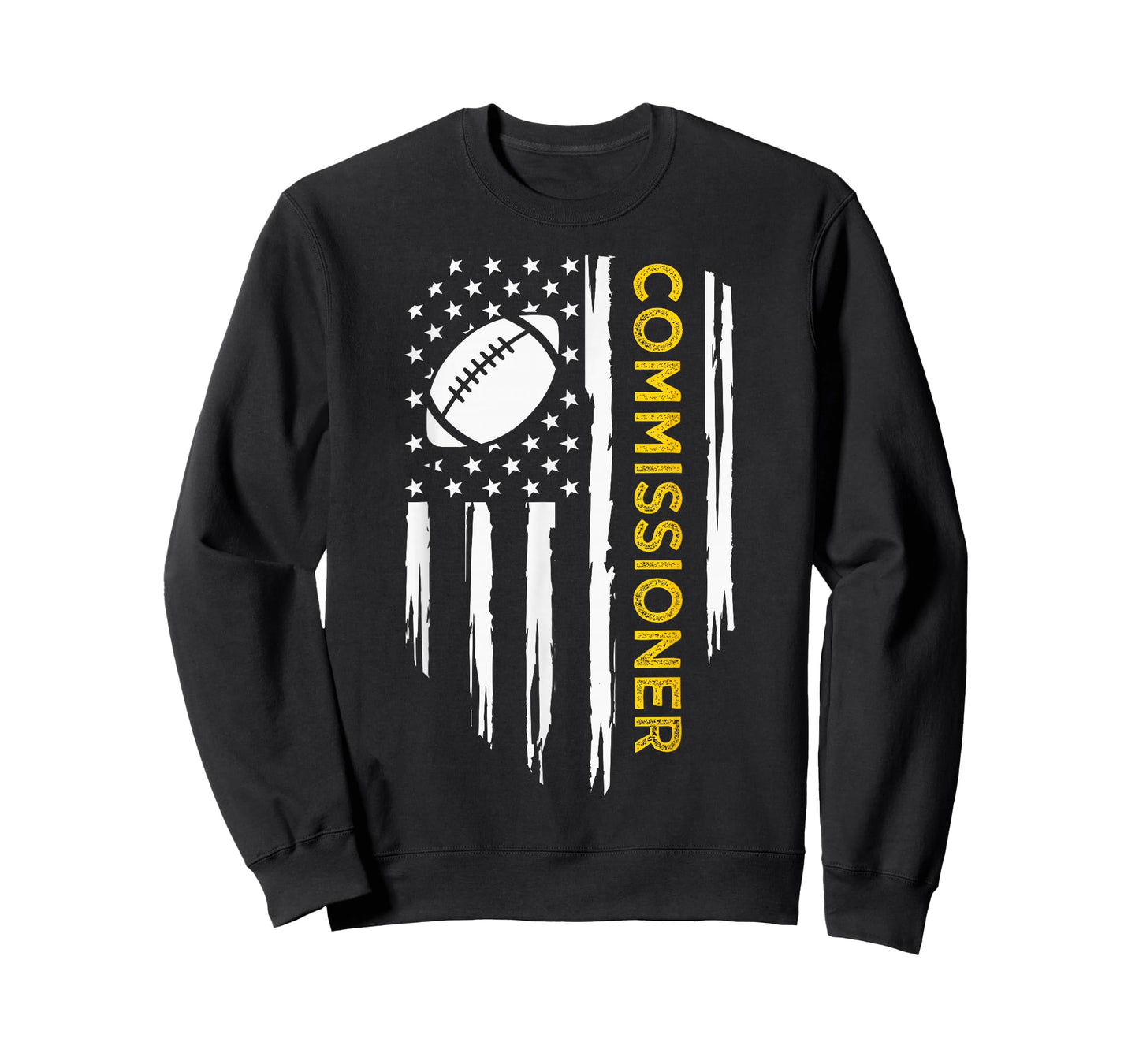 Commissioner Fantasy Football - American Commish Flag T-Shirt