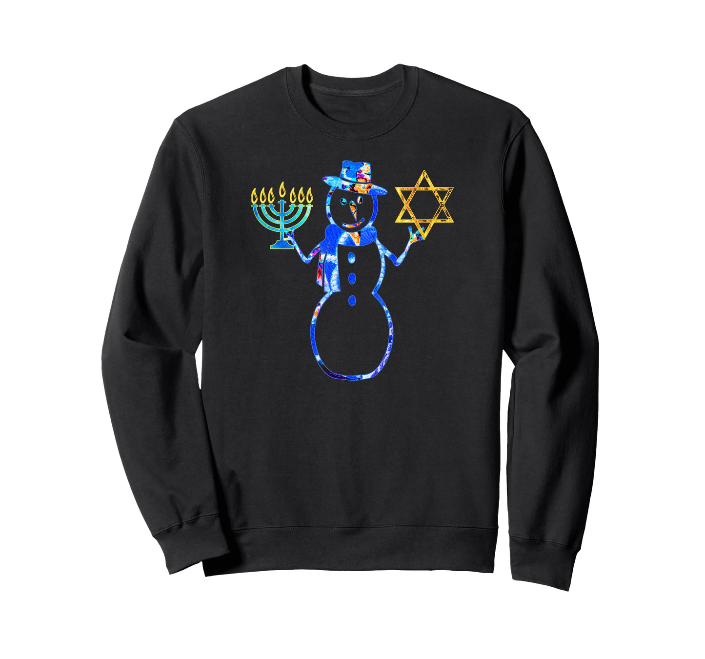 Hanukkah Jewish Chrismukkah Chanukah Snowman Menorah T-Shirt
