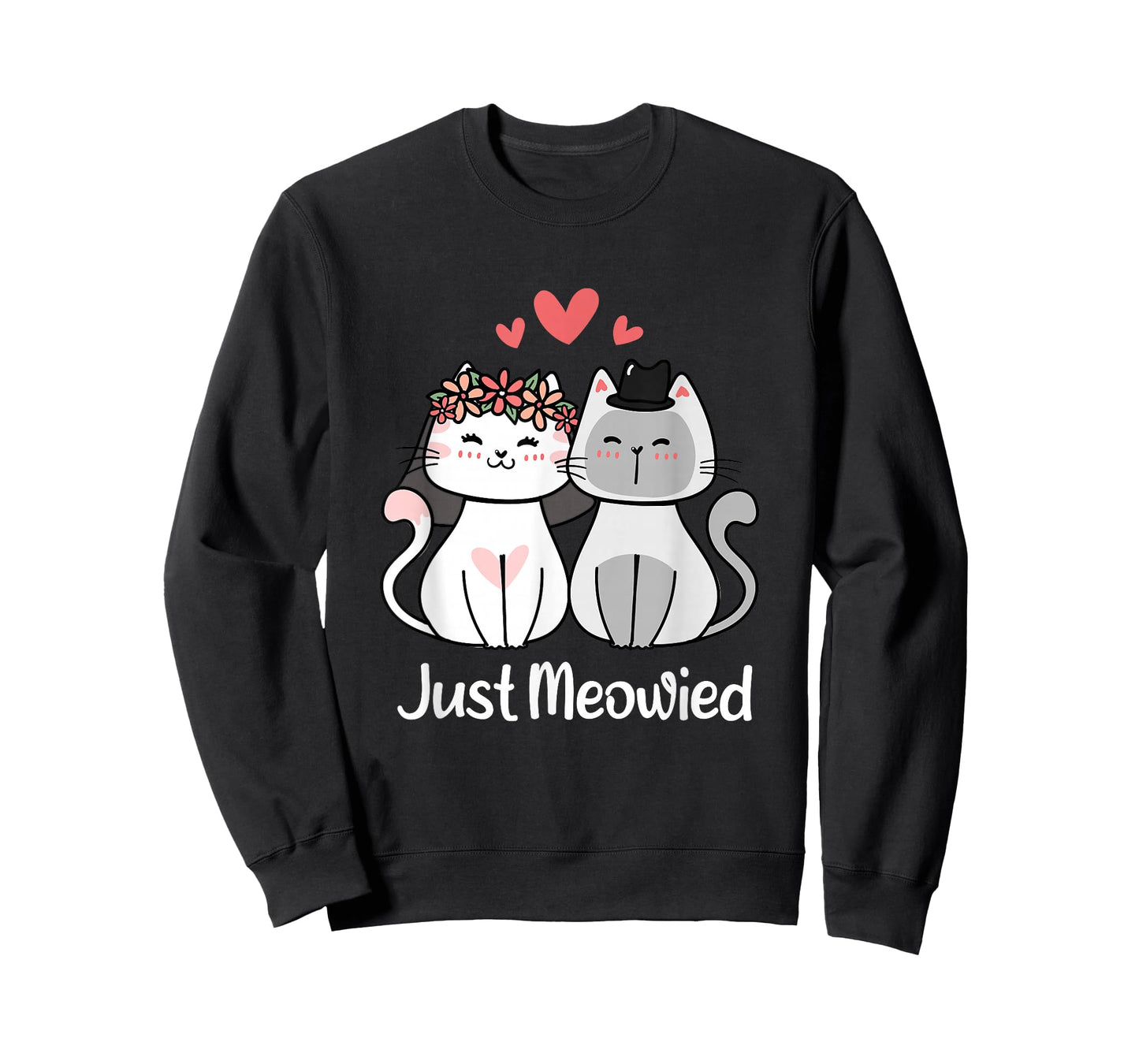 Just Meowied Frisch Married Cats Married Couple T-Shirt