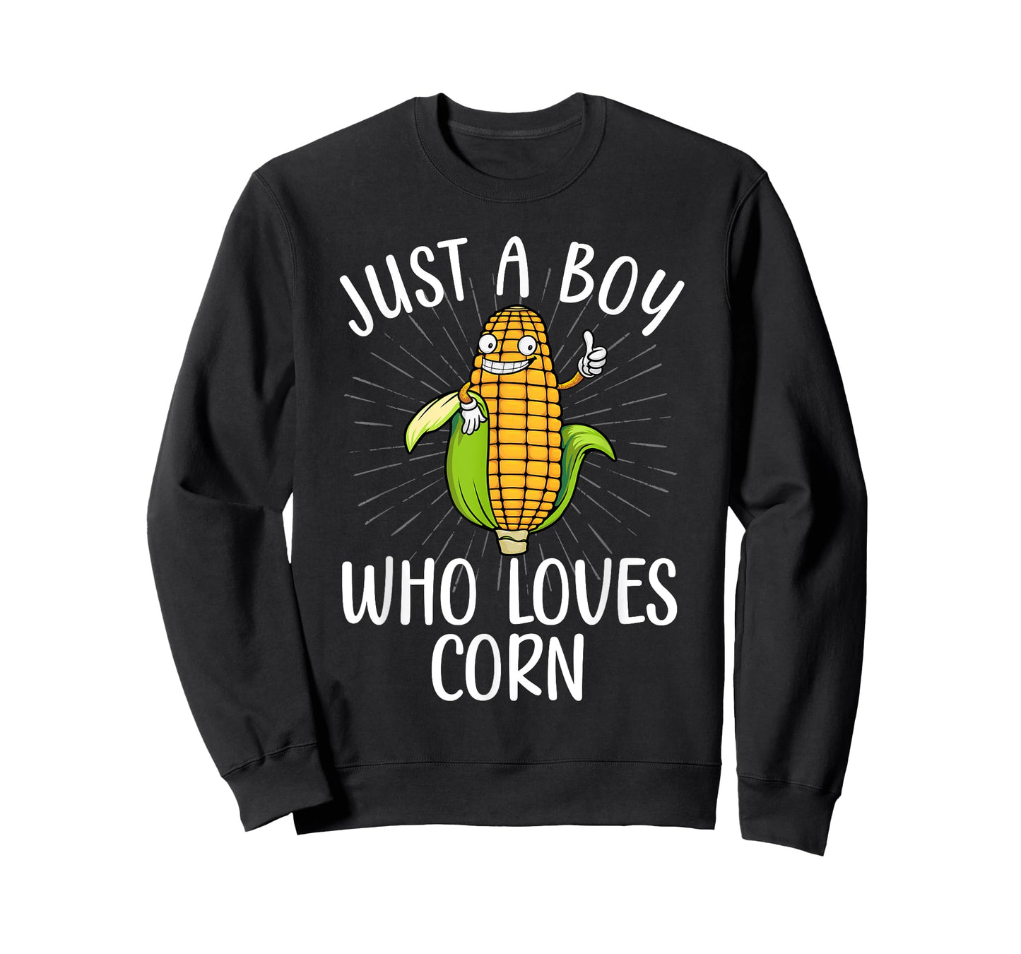 Cute Corn Art For Boys Kids Men Corn On The Cob Farmers Food T-Shirt