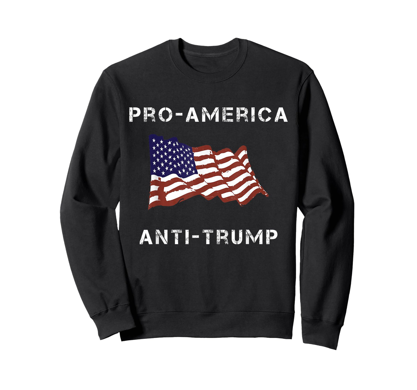 Pro-America Anti-Trump American USA Flag T-Shirt