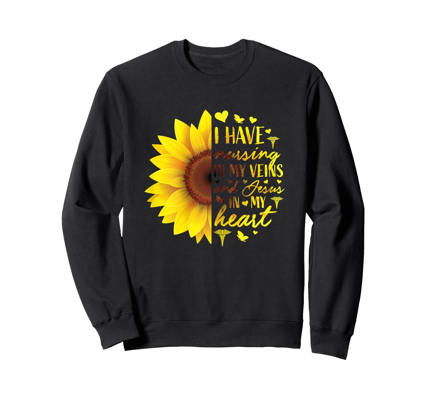Cute Christian Nurse Shirts Women Sunflower Her RN Gifts LPN T-Shirt