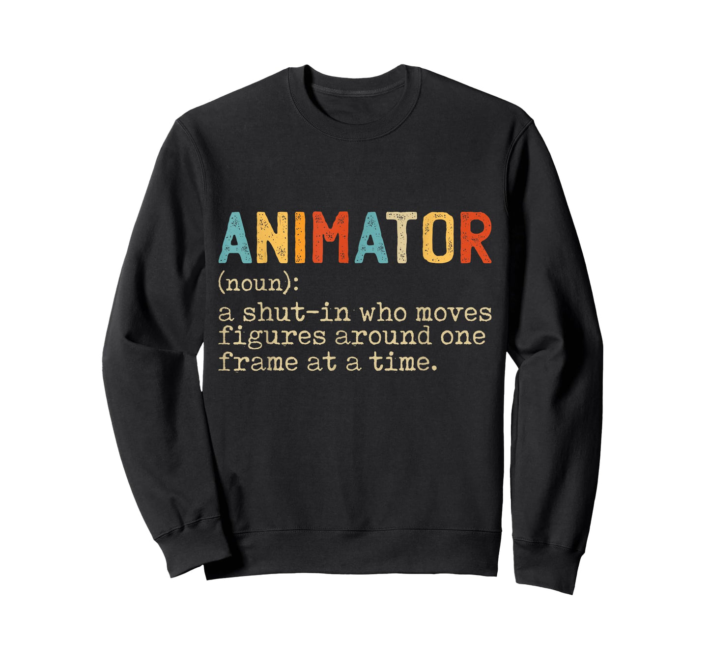 Animation Graphic Artist Gifts & Apparel Unisex Adult Black T-Shirt
