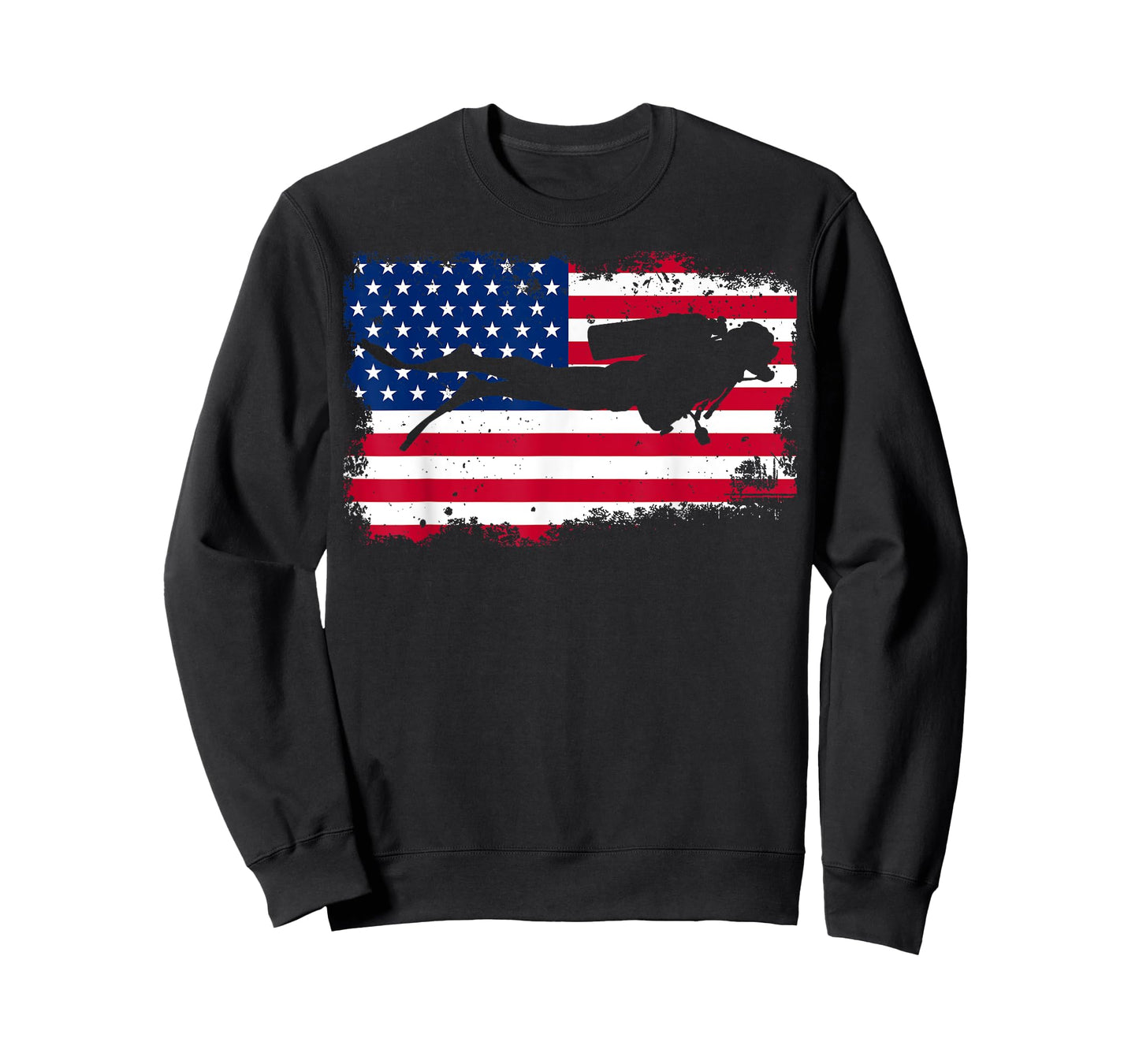 USA Scuba Diving USA Flag scuba diver Women Men T-Shirt