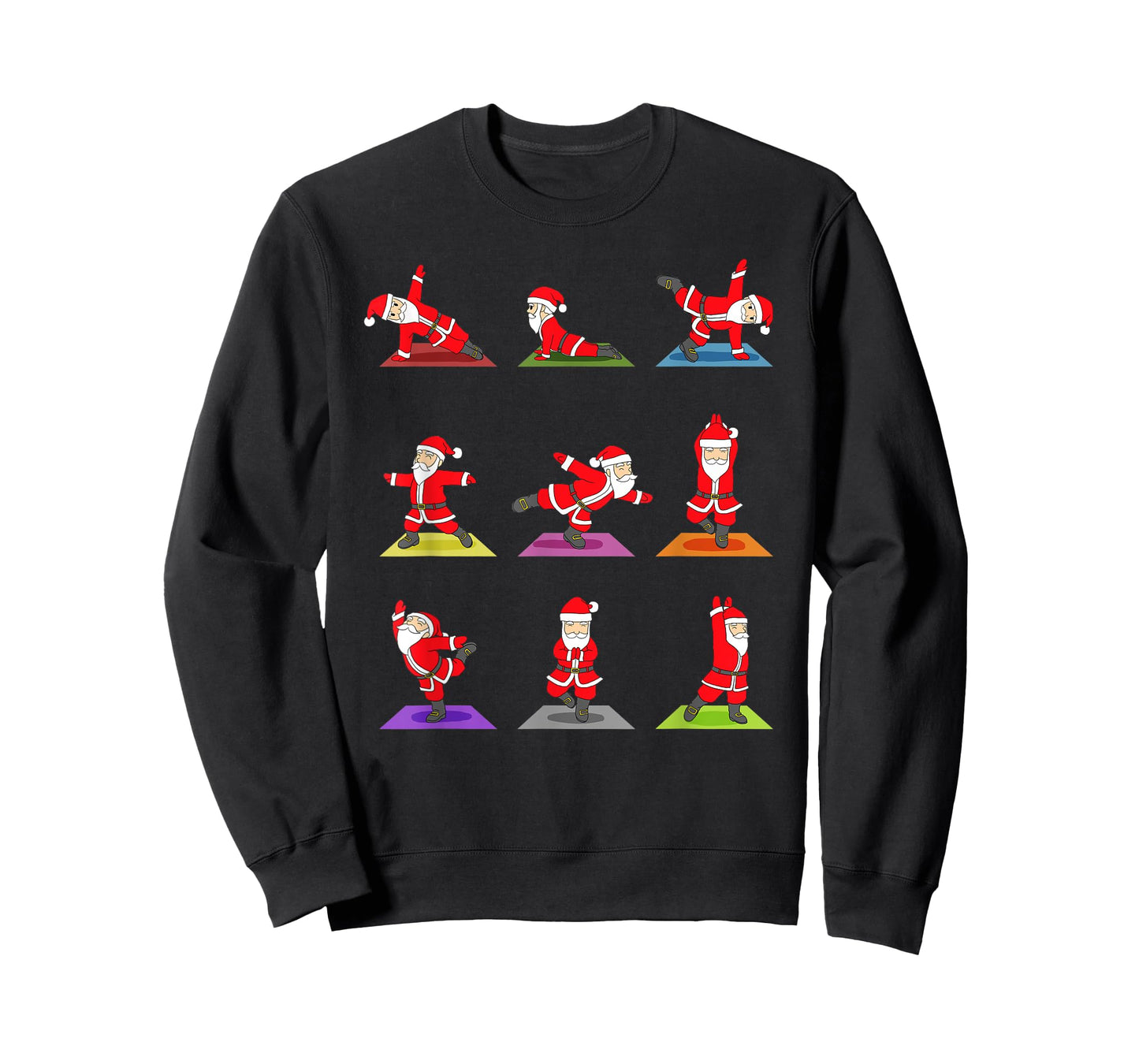 Christmas Yoga Santa Claus Xmas Gift T-Shirt