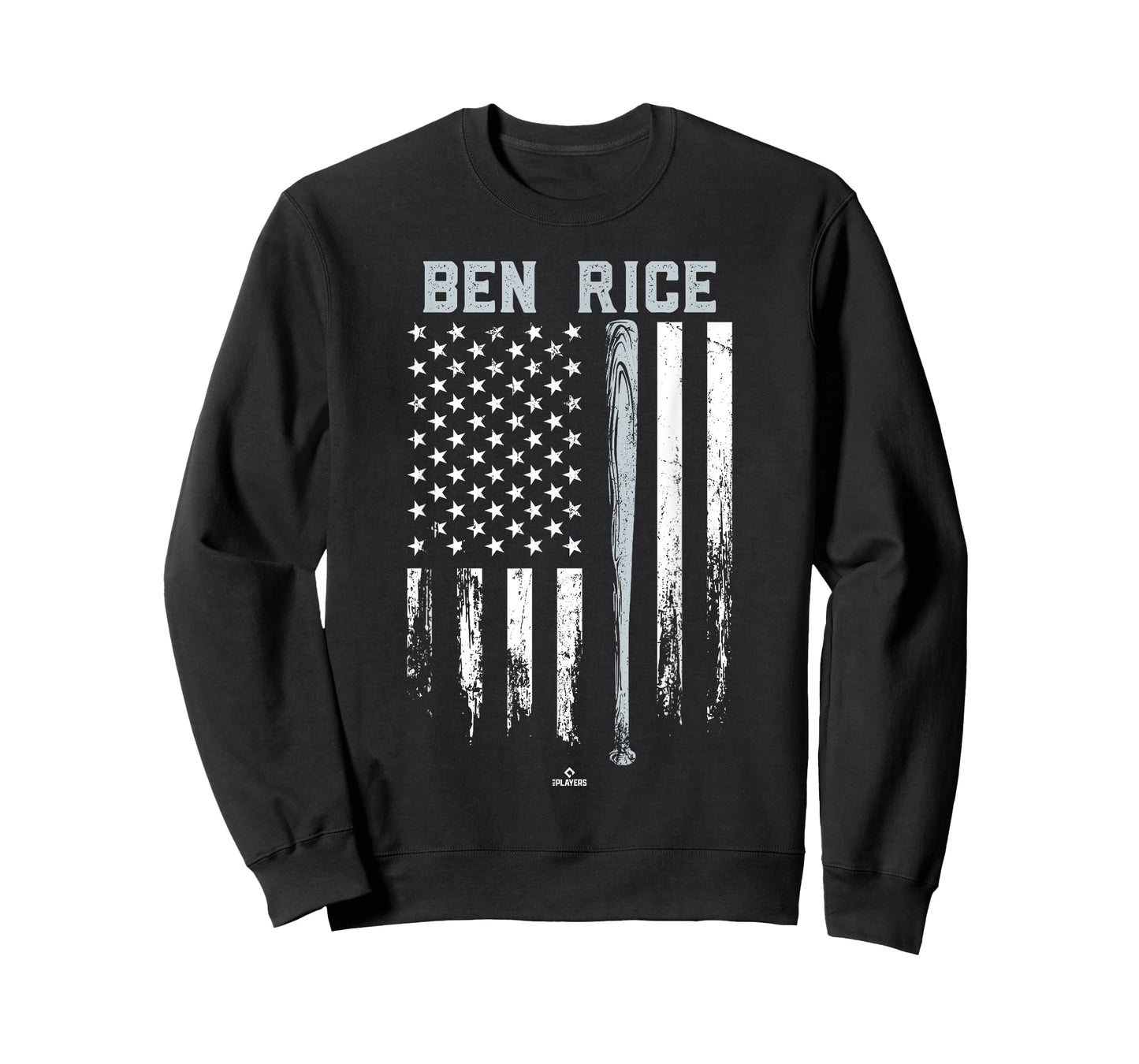 USA Flag Bat Ben Rice New York Baseball MLBPA T-Shirt