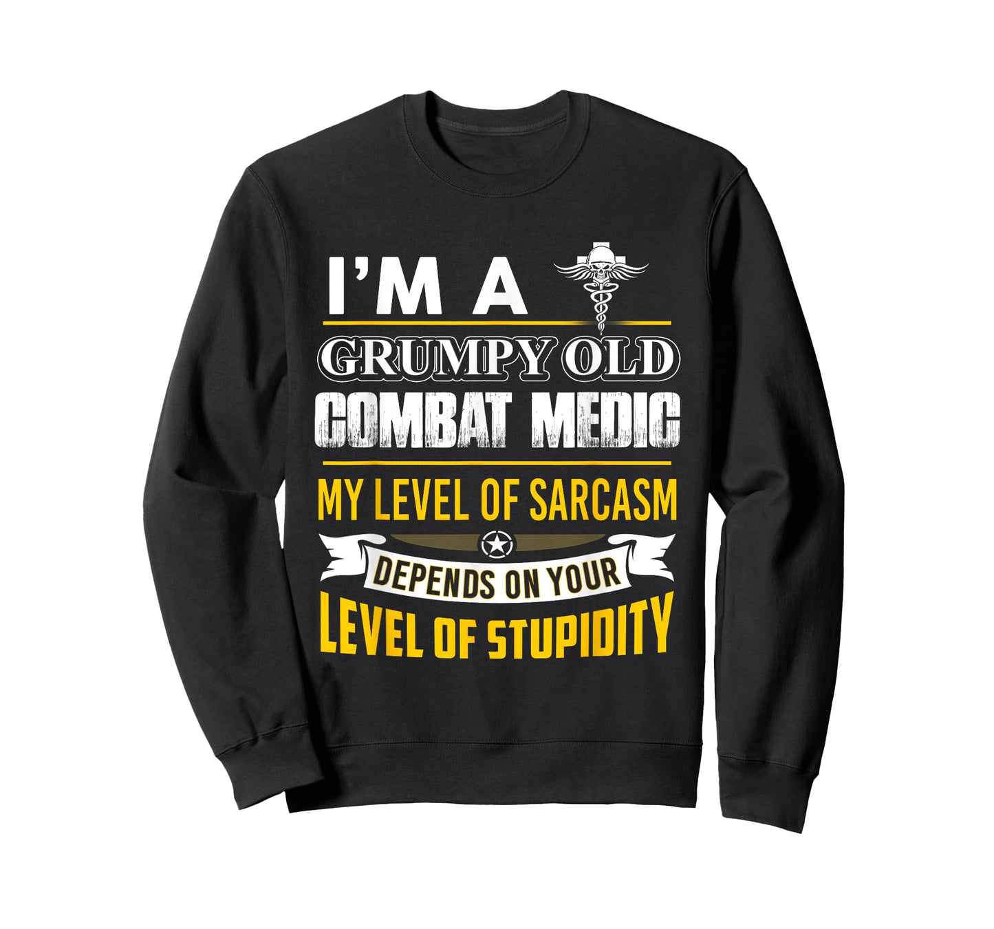 Combat Medic T-shirt, I'm A Grumpy Old Combat Medic T-Shirt
