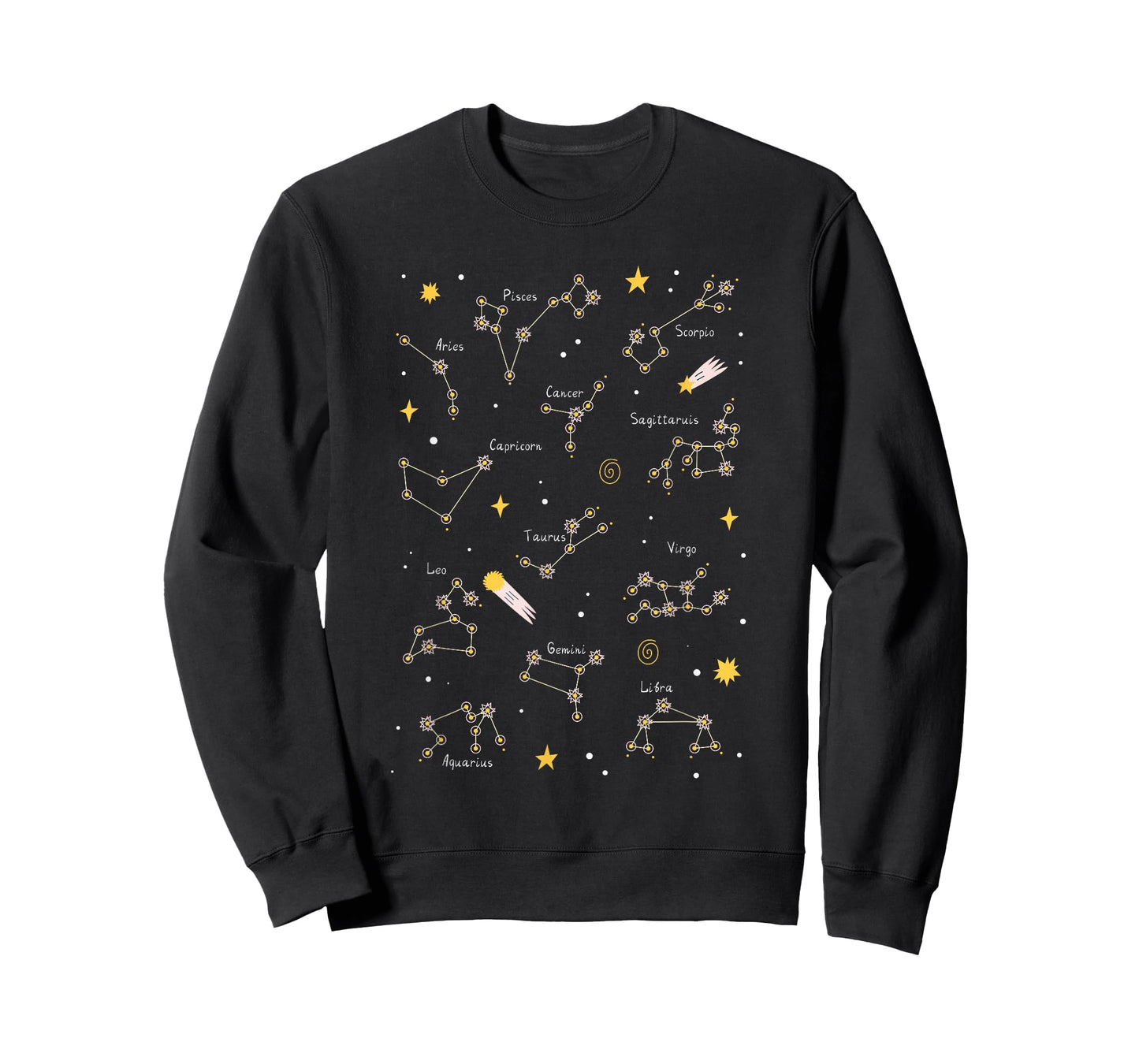 Zodiac Signs Star Constellations Astrology Astronomer Gift T-Shirt