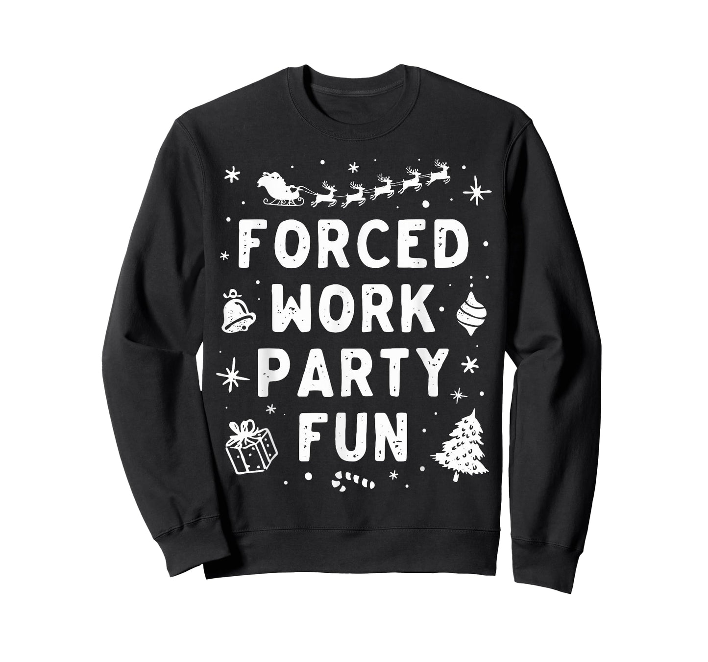 Vintage Forced Work Party Fun Merry Christmas Party Holiday T-Shirt