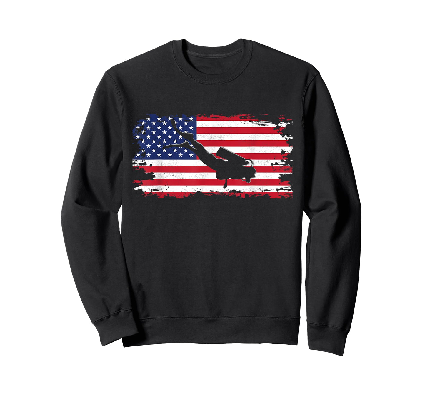 American Flag Scuba Diving Apparel - Scuba Diving T-Shirt