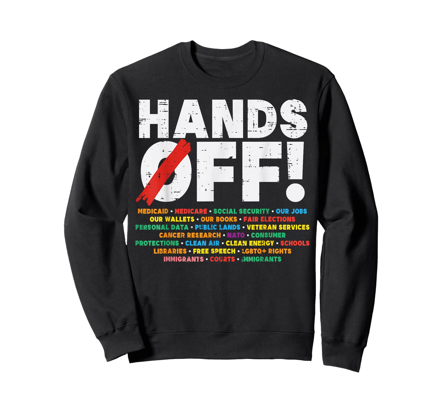 Protest Hands Off Medicare Social Security Resist Men Women T-Shirt