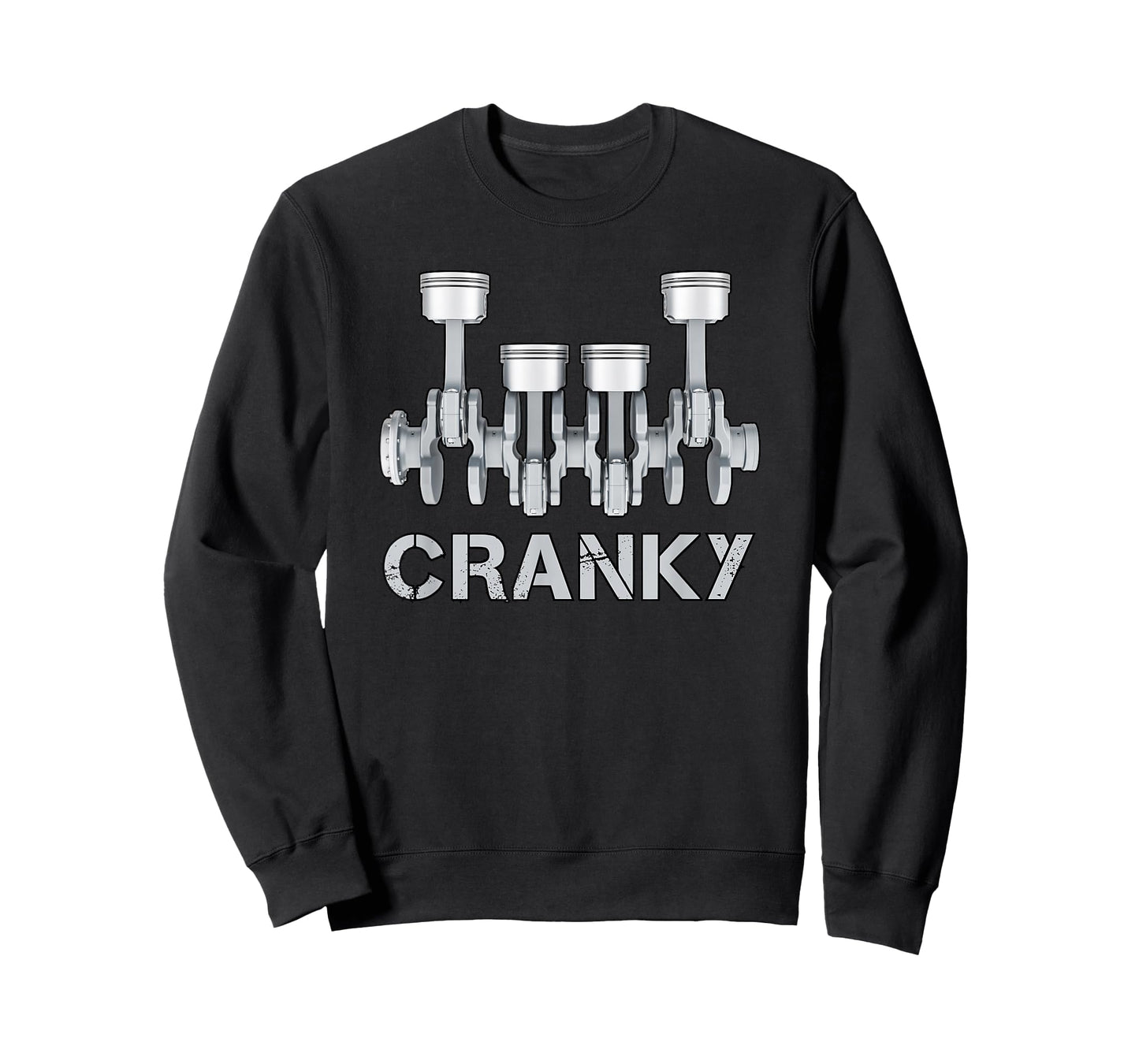 Cranky Car Engine Crankshaft Funny Car Lover Mechanics Dad T-Shirt