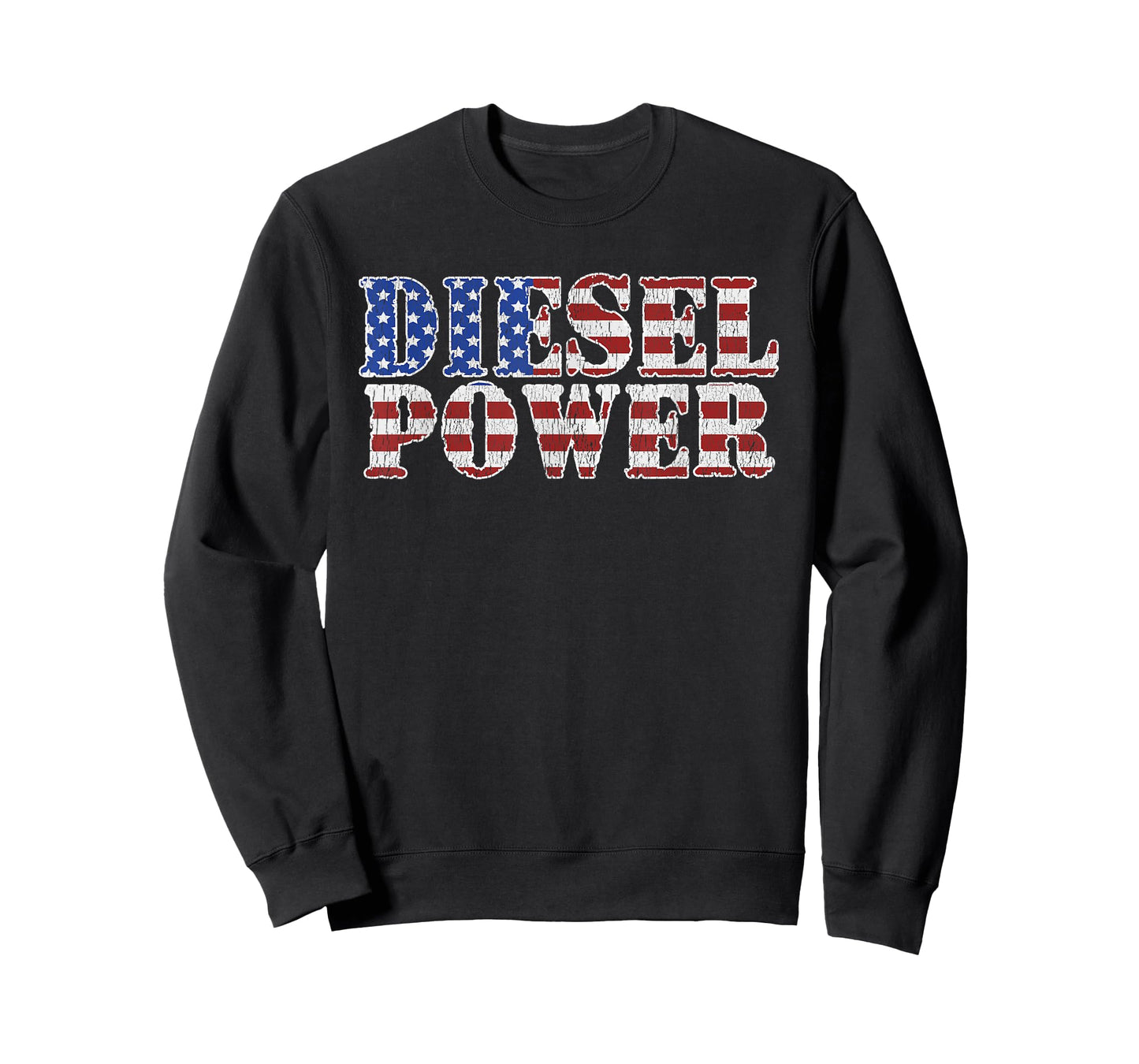 Diesel Power American Flag Funny Truck Mechanic Gift For Men T-Shirt