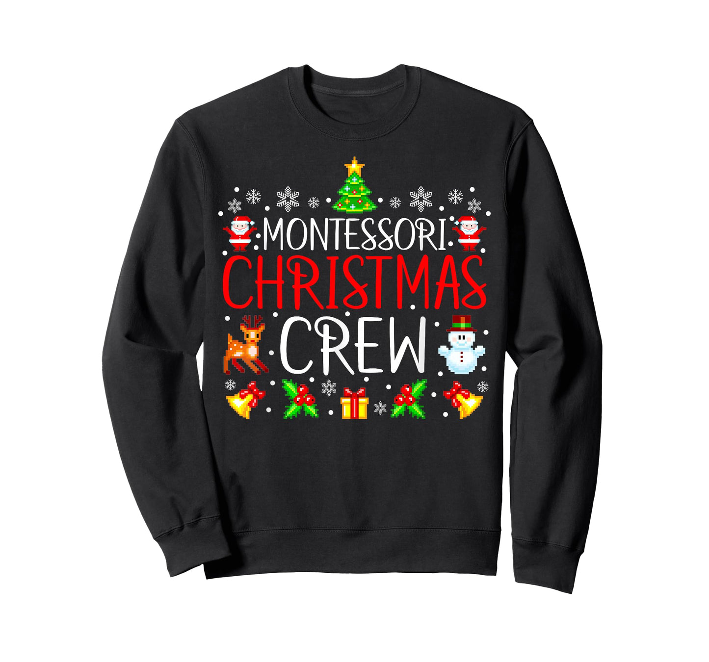 Montessori Christmas Crew Matching Xmas T-Shirt