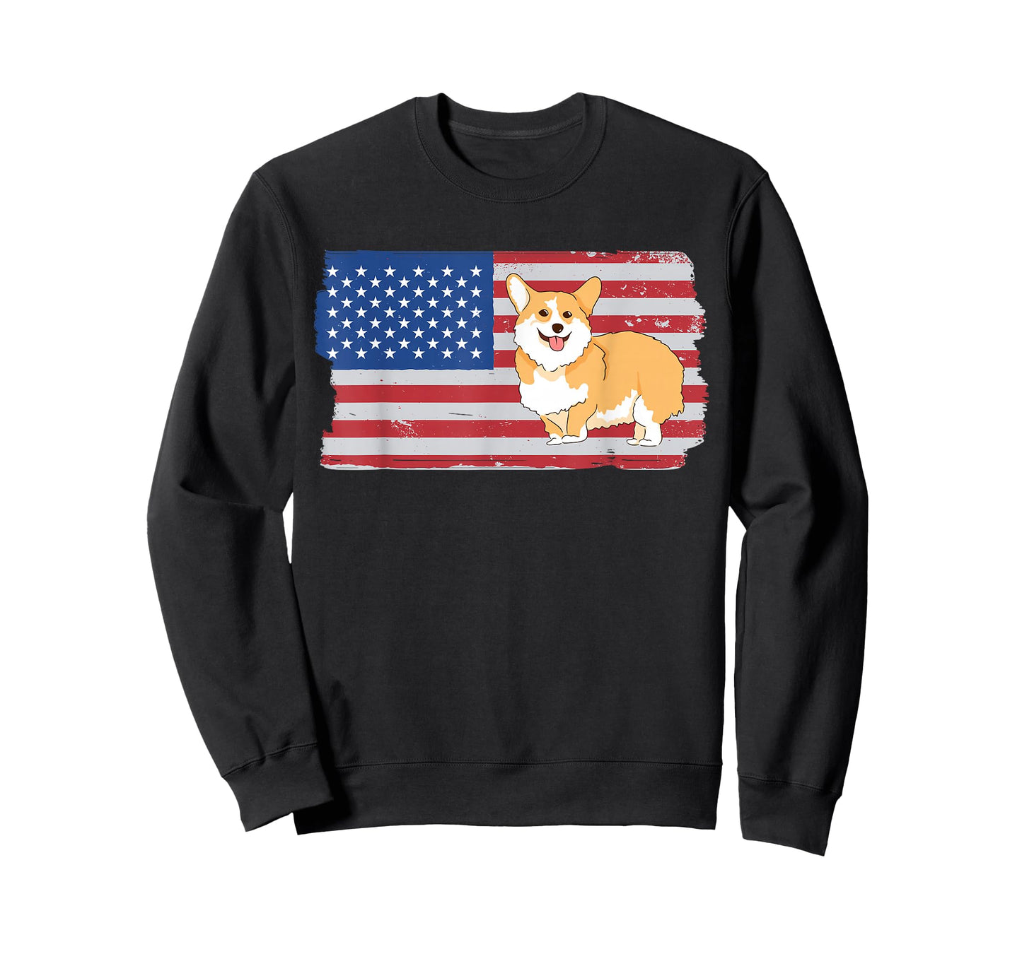 Corgi USA Flag Funny Pet Corgi Dog Lover T-Shirt