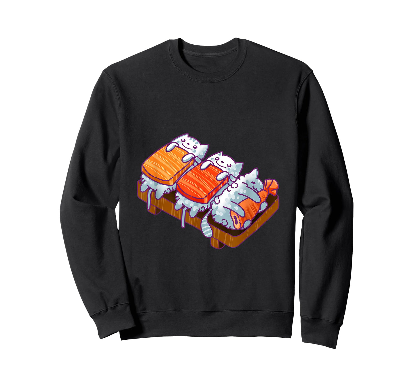 cats, sushi, girl, children, japanese kawaii cult T-Shirt