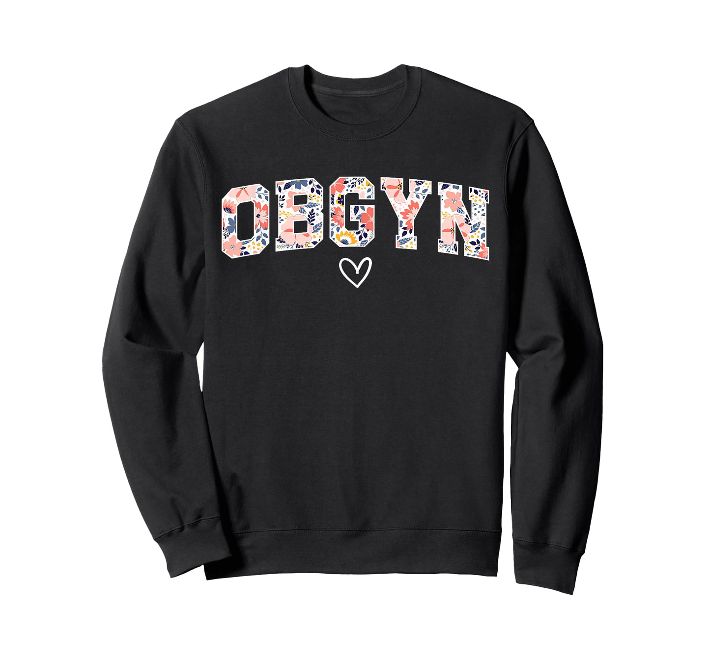 Cute OBGYN Obstetrics And Gynecology Unisex-Adults Black Small Classic Crew Neck T-Shirt