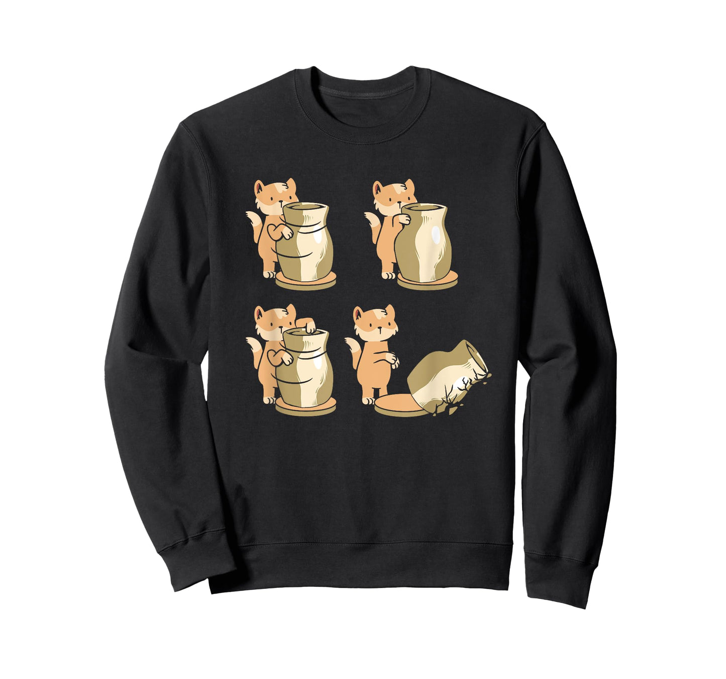 Funny Cat Pottery Wheel | Ceramics Sculpting | Clay Pottery Men Women T-Shirt