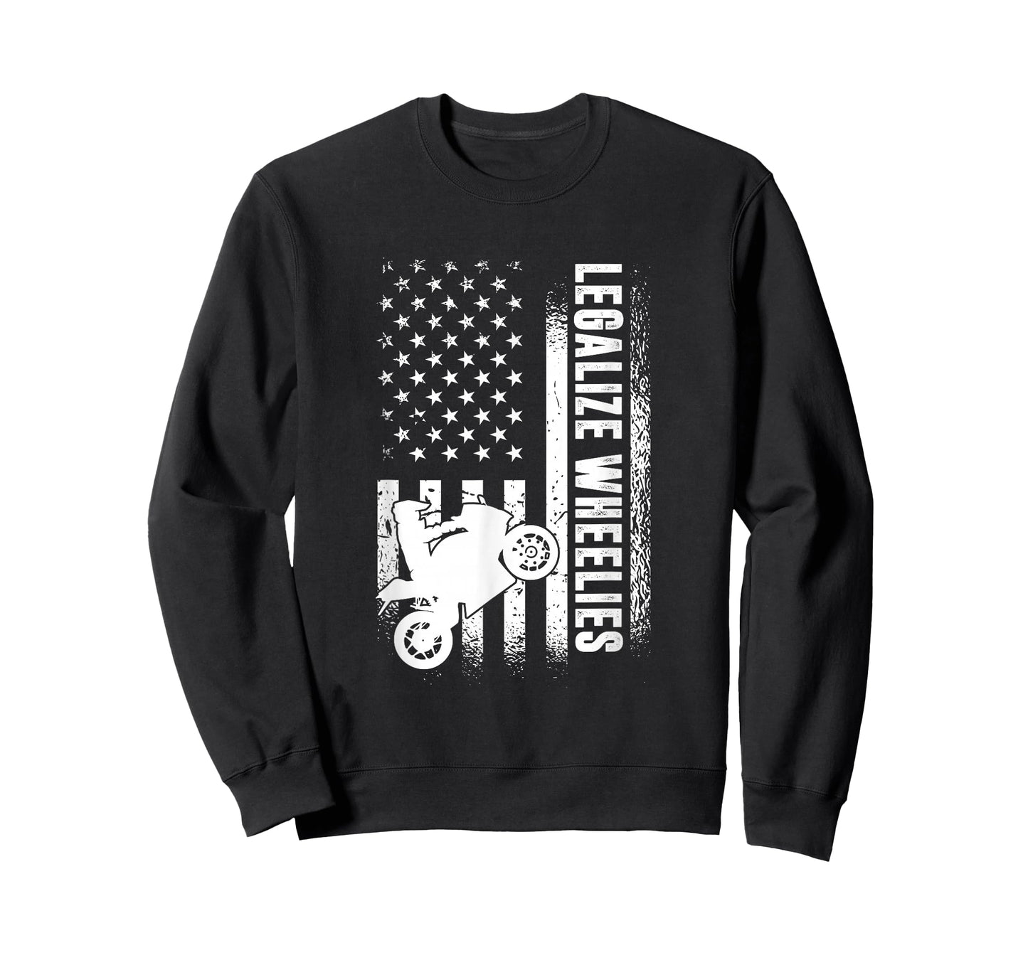 Legalize Wheelies, American Motorbike Rider T-Shirt
