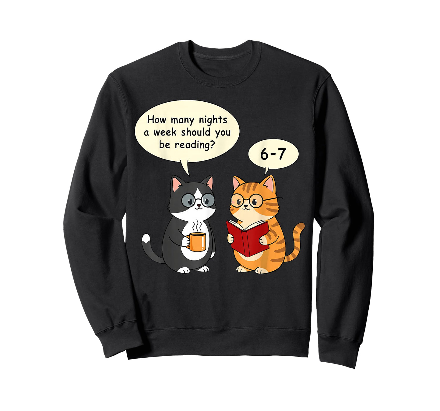How Many Nights Reading 67 English Teacher Cats Book Lover T-Shirt
