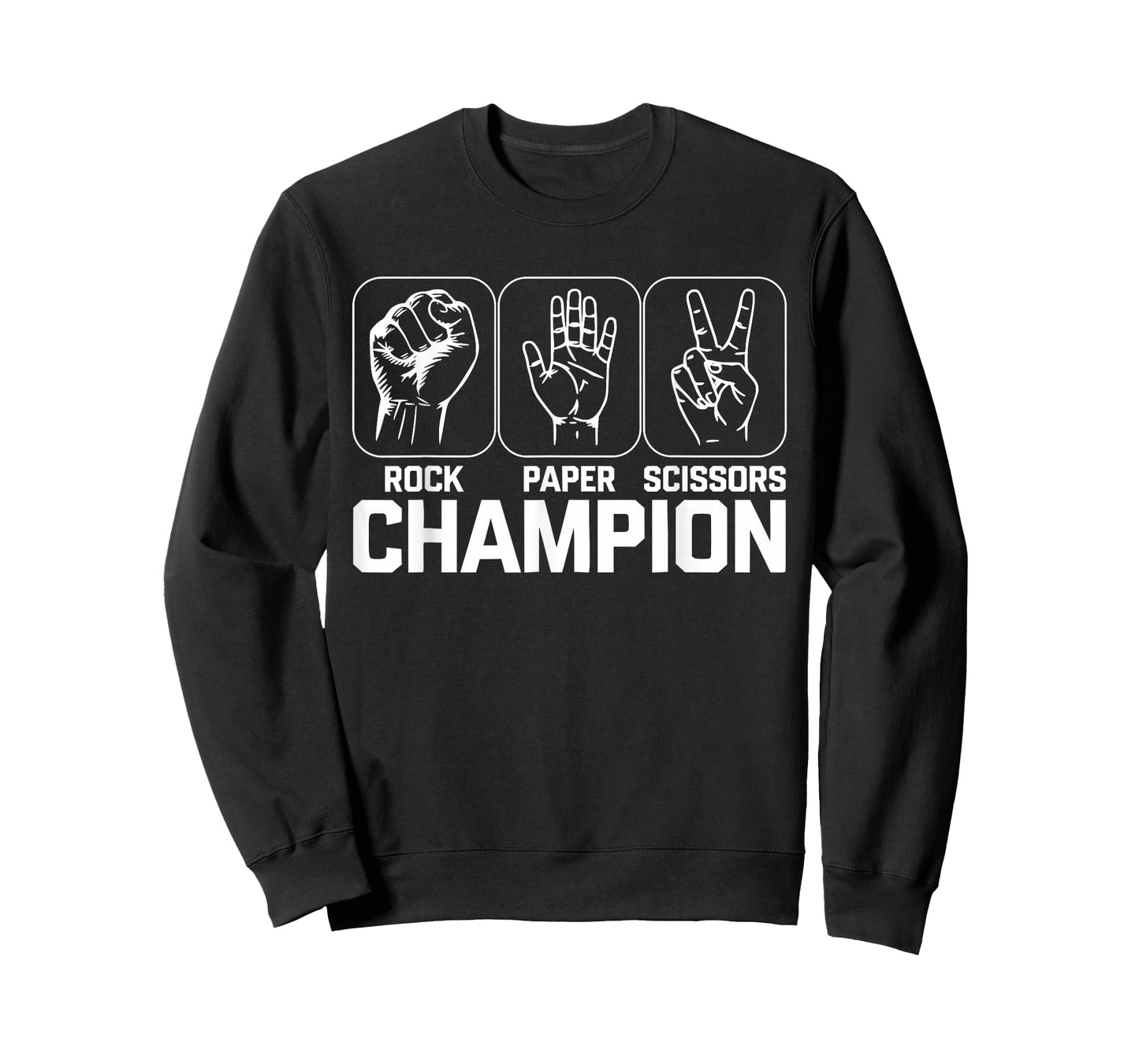 Rock Paper Scissors Champion Shirt Adult Men Women Costume T-Shirt