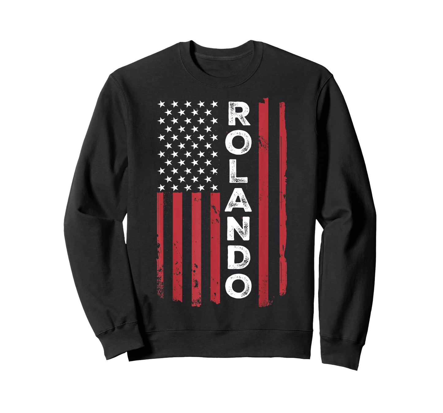 Rolando USA Flag American Flag Patriotic T-Shirt