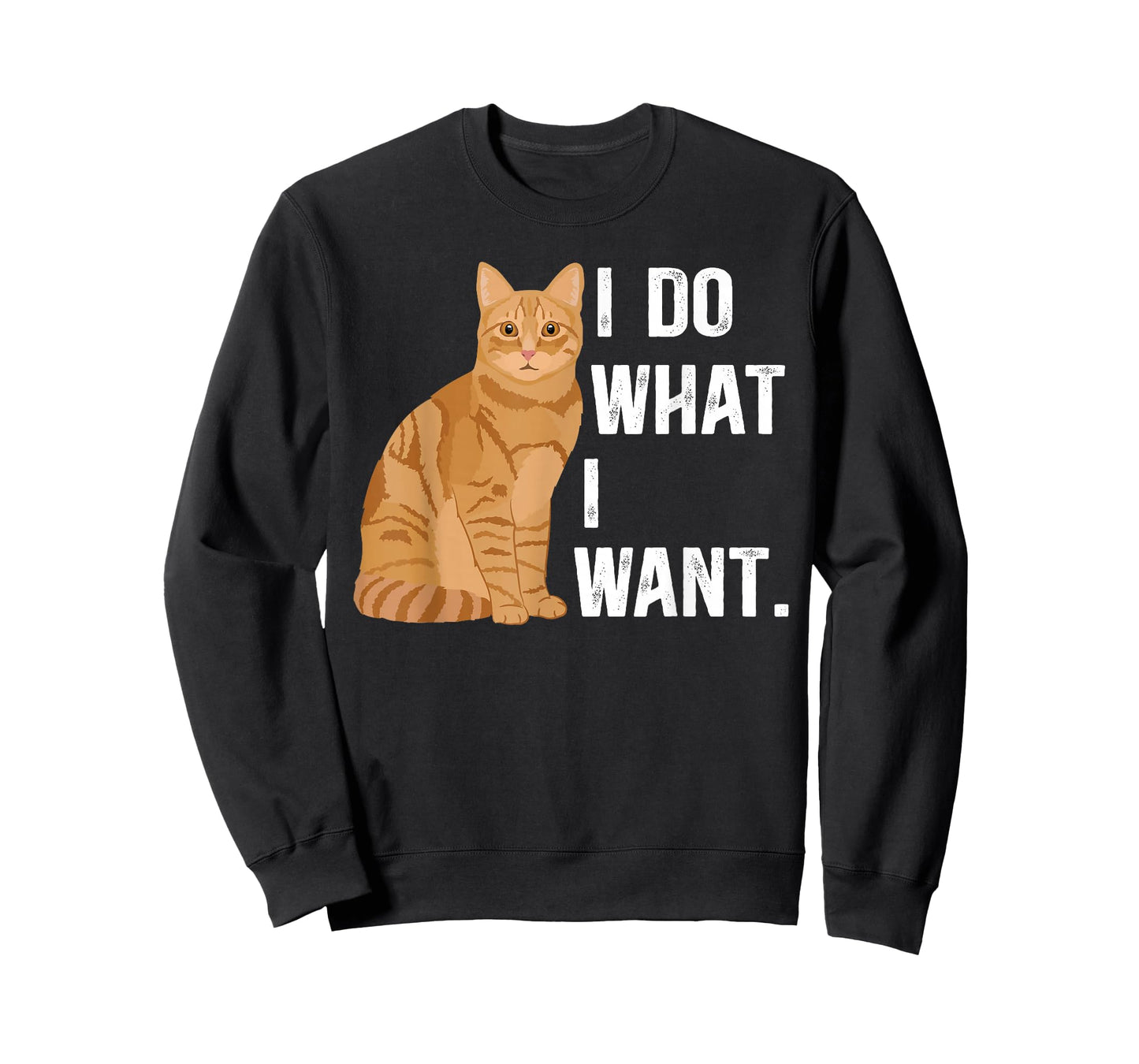 I Do What I Want Orange Tabby Cat Owner Orange Tabby Cat Mom T-Shirt