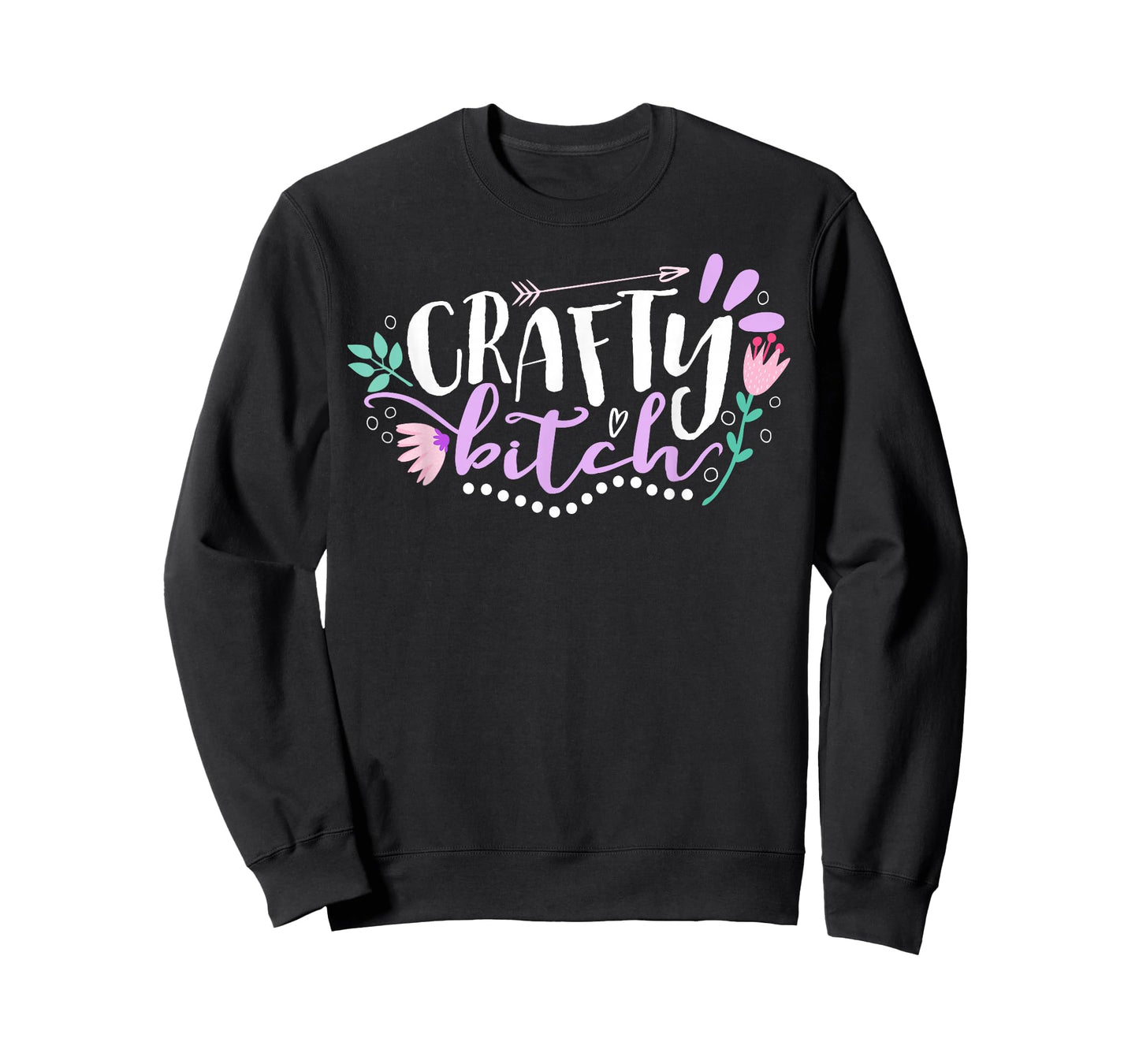 Crafty Bitch Illustration for Women Crafters T-Shirt