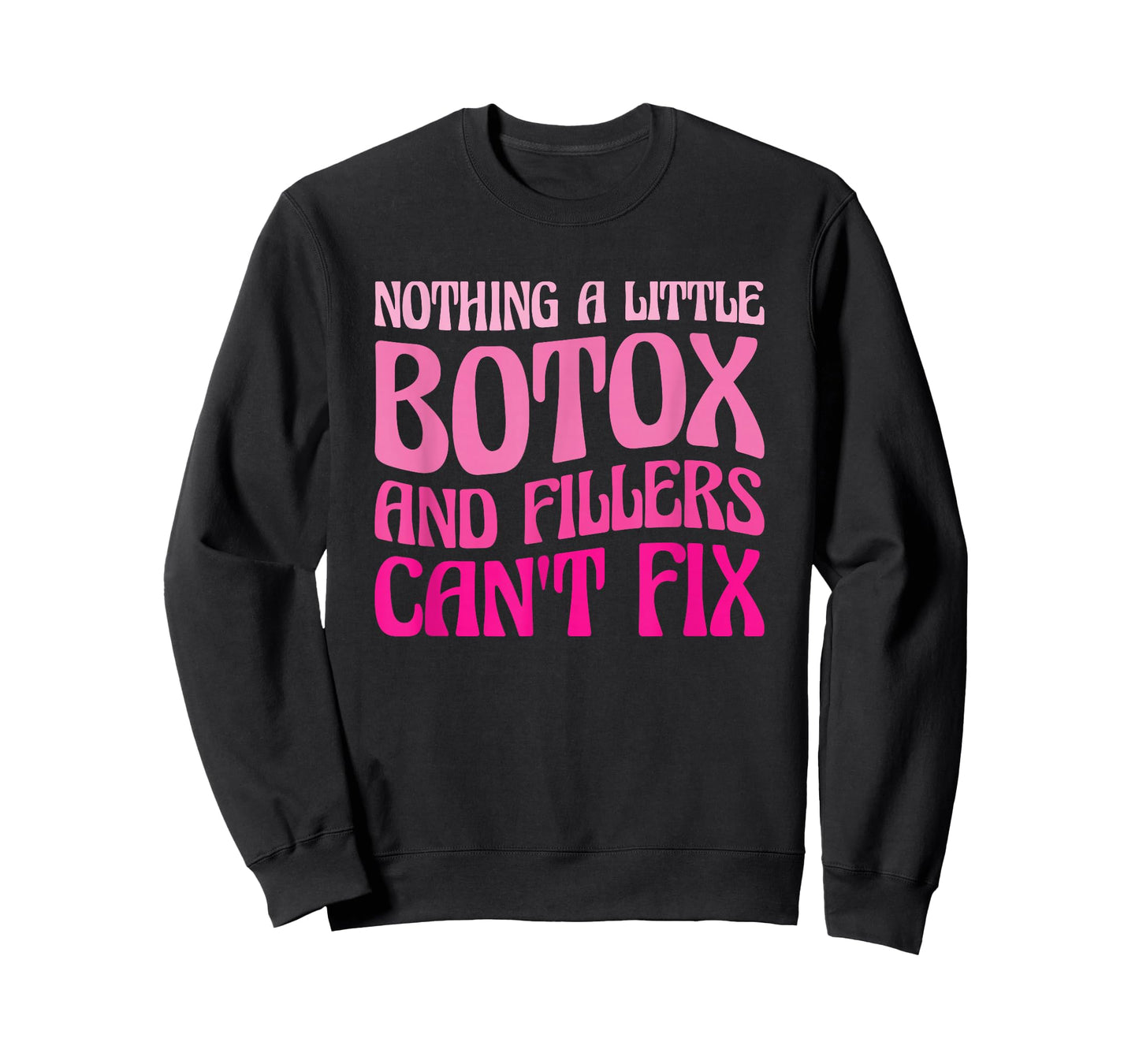 Cute Botox Lover Gifts for Aesthetic Nurses Black Modern Letter Print T-Shirt