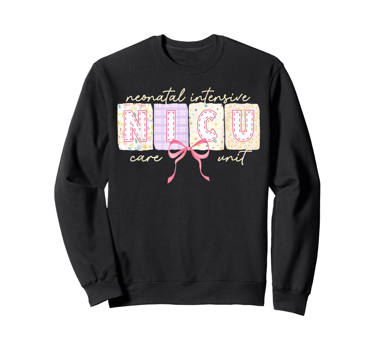 Cute Coquette Bow Spring NICU Nurse T-Shirt