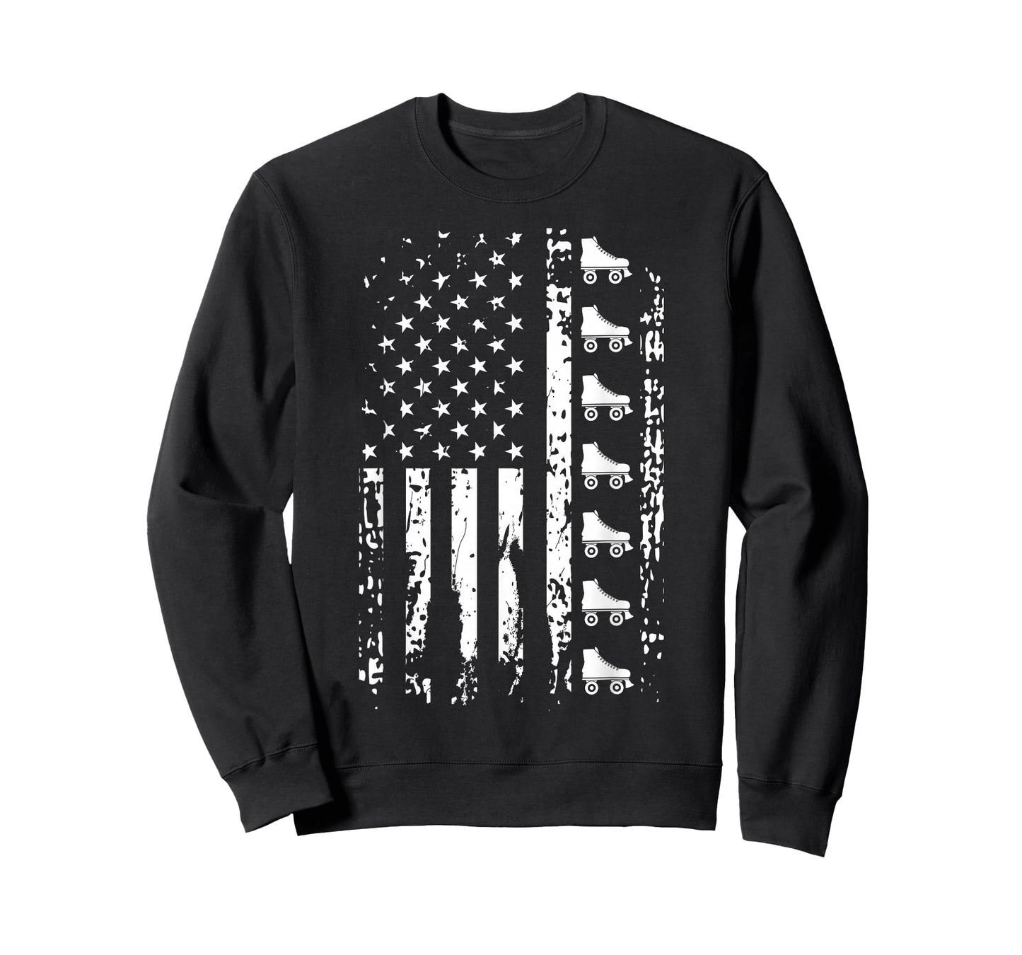 Roller Skate Shirt American Flag USA Roller Skating T-Shirt
