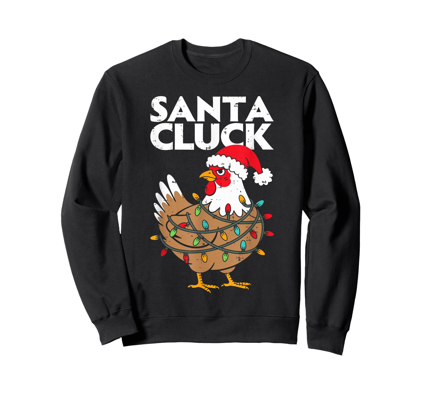 Chicken Christmas Santa Funny Holiday Men Women Kids Boys T-Shirt