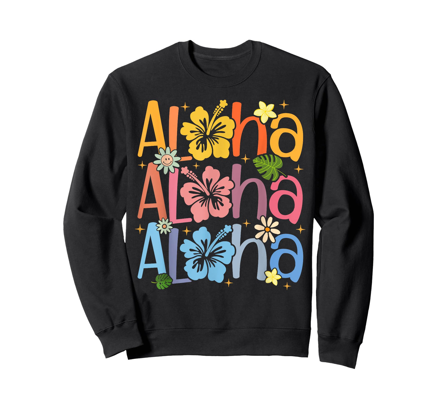 Cute Aloha Hawaiian Summer Vacation Shaka Hibiscus Kids Girl T-Shirt