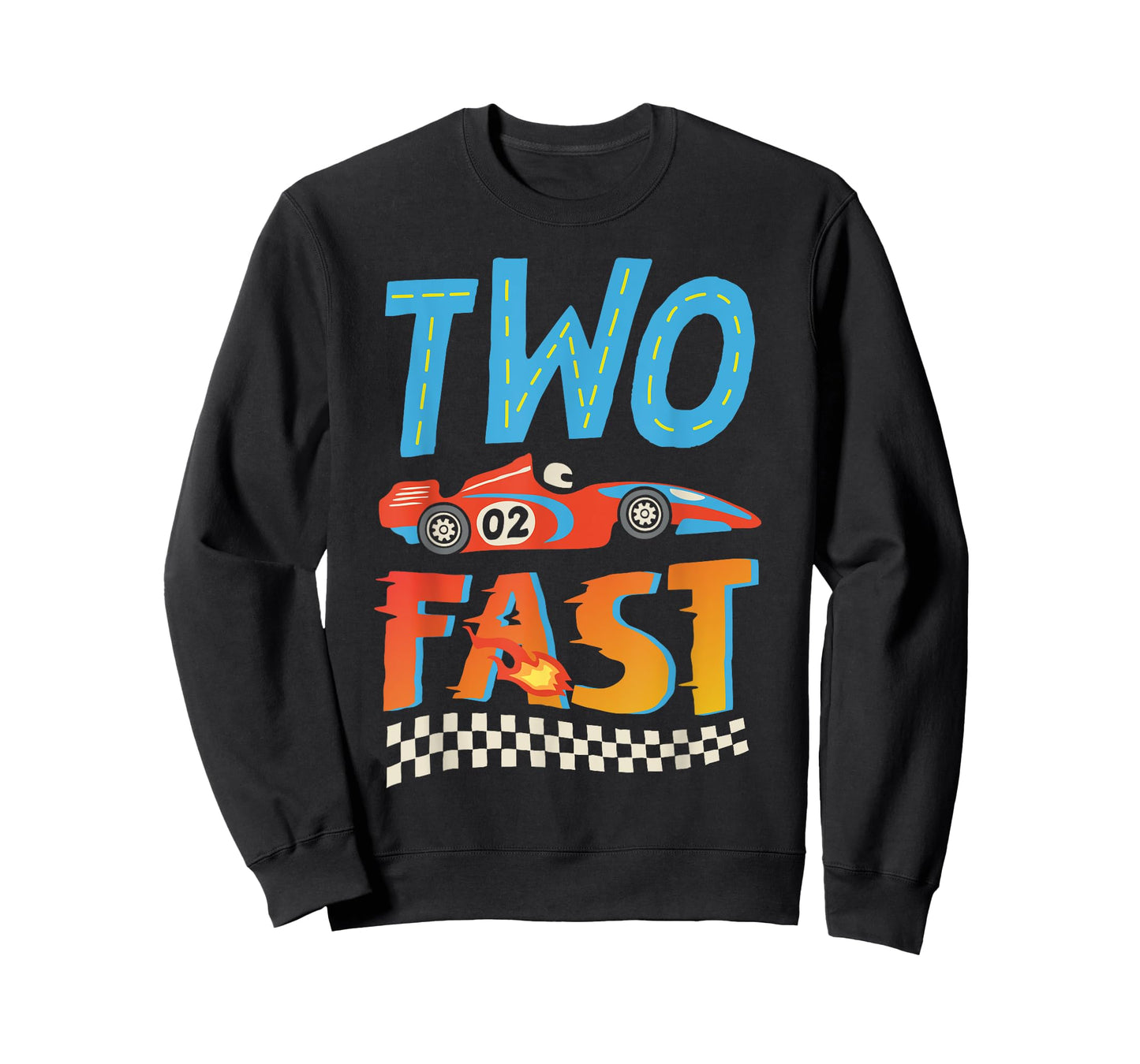 2 Fast Race Car Two Year Old Birthday Boy Racing 2nd Bday T-Shirt