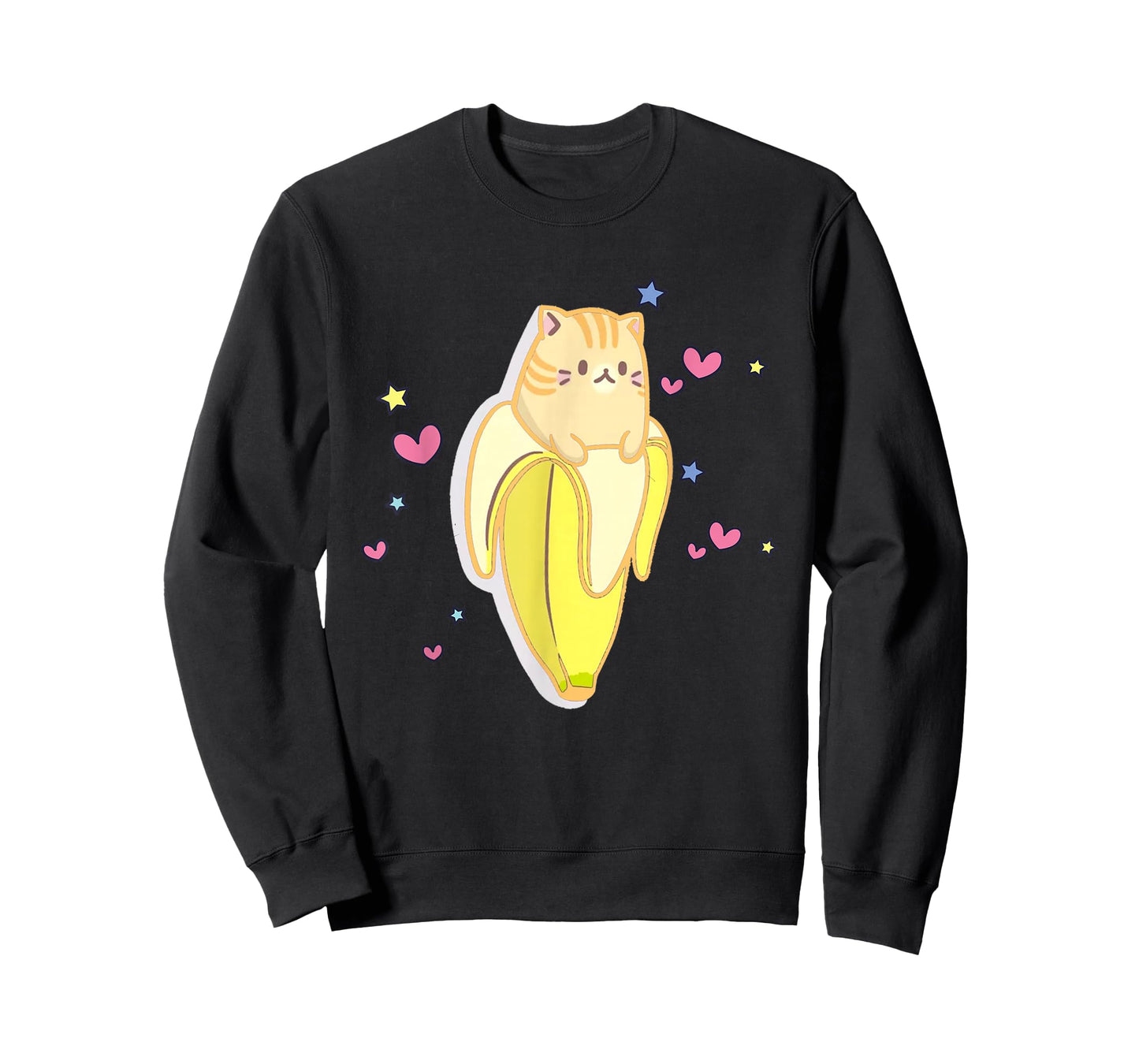 Bananya Banana Funny Cat Cute Kawaii Kitten T-Shirt