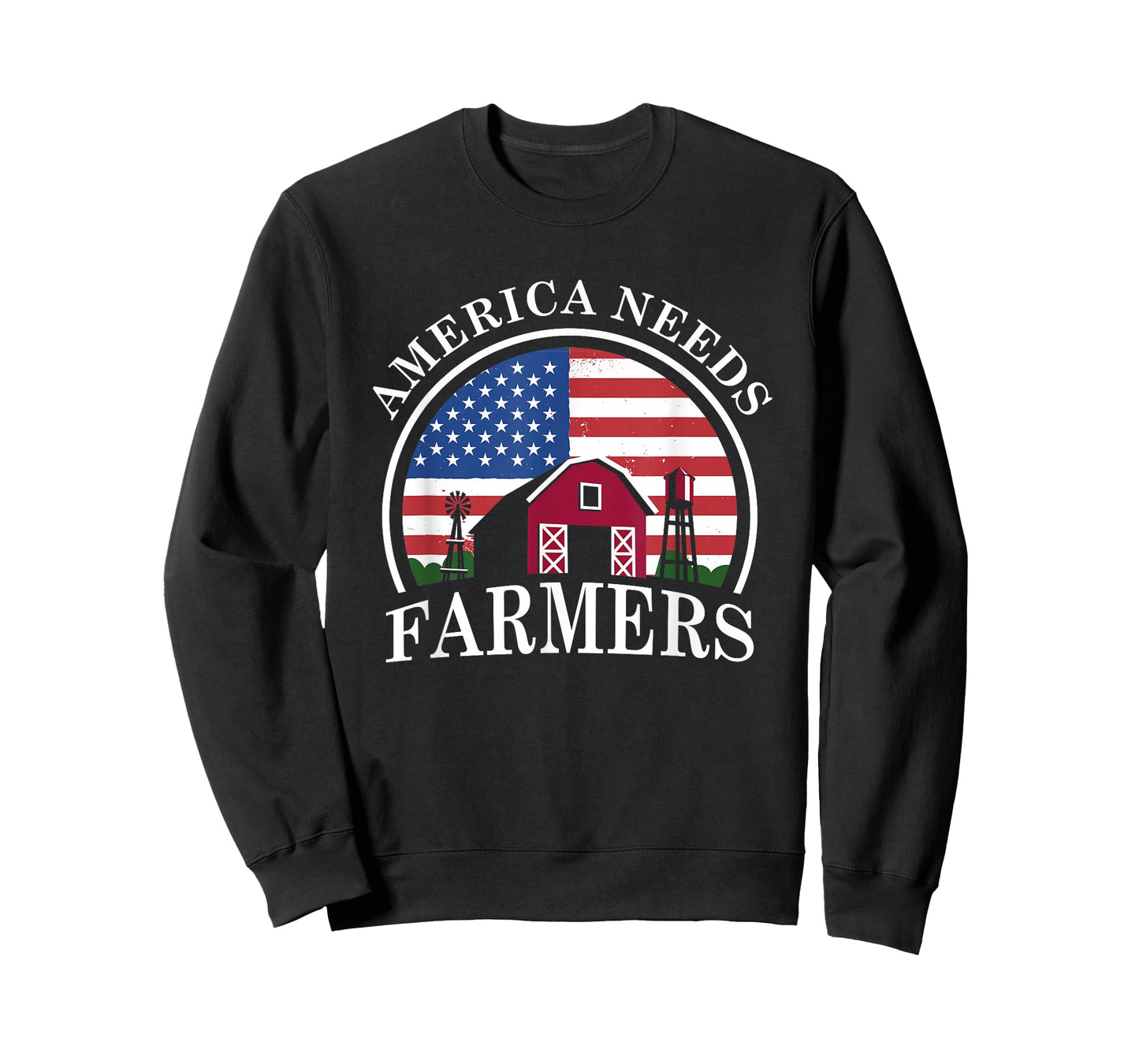 America Needs Farmers | American US Flag | Tractor T-Shirt